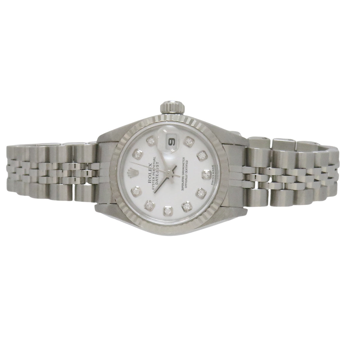 Datejust 79174G 白金/精钢 Y 字编号 白色 10 钻自动上链女士腕表