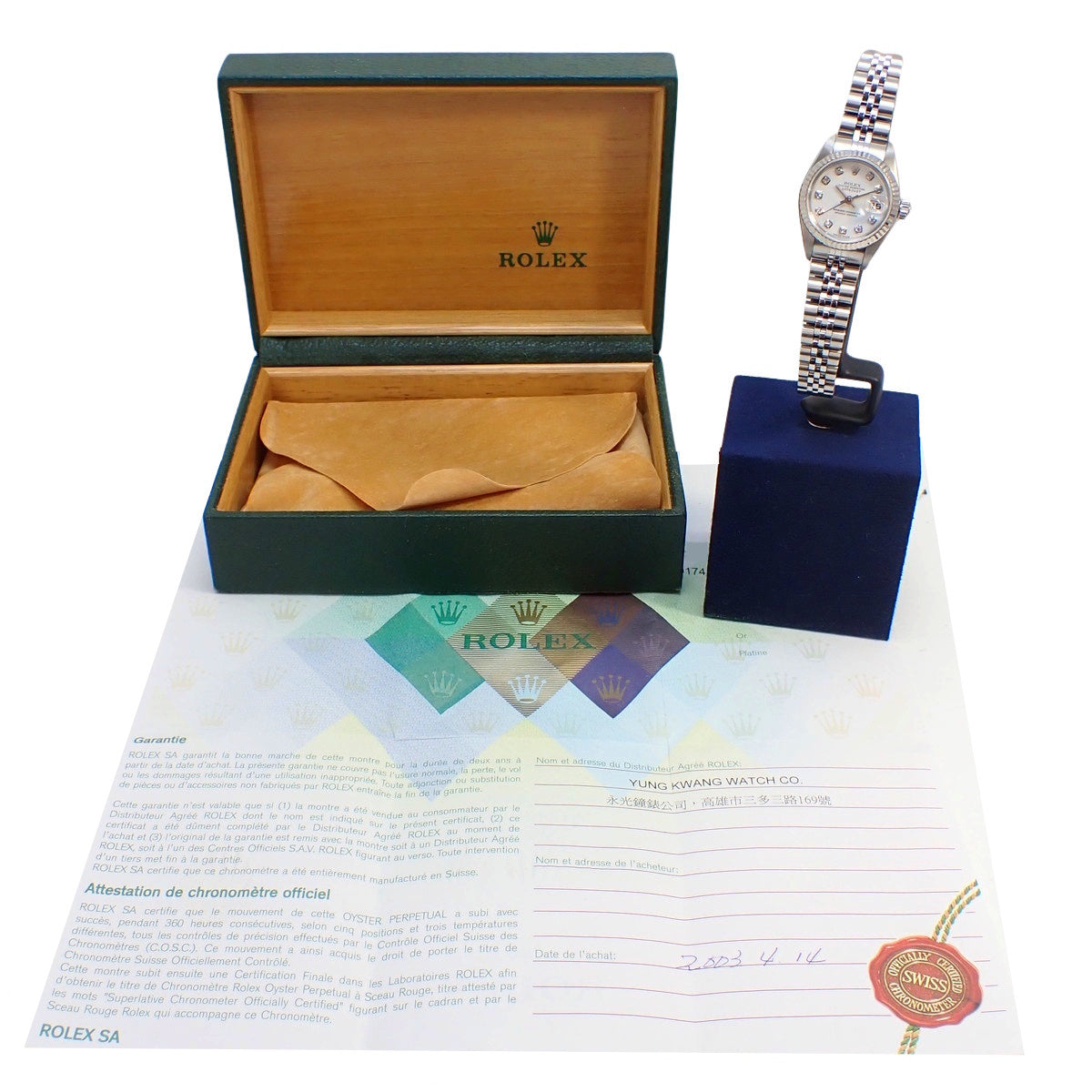 Datejust 79174G 白金/精钢 Y 字编号 白色 10 钻自动上链女士腕表