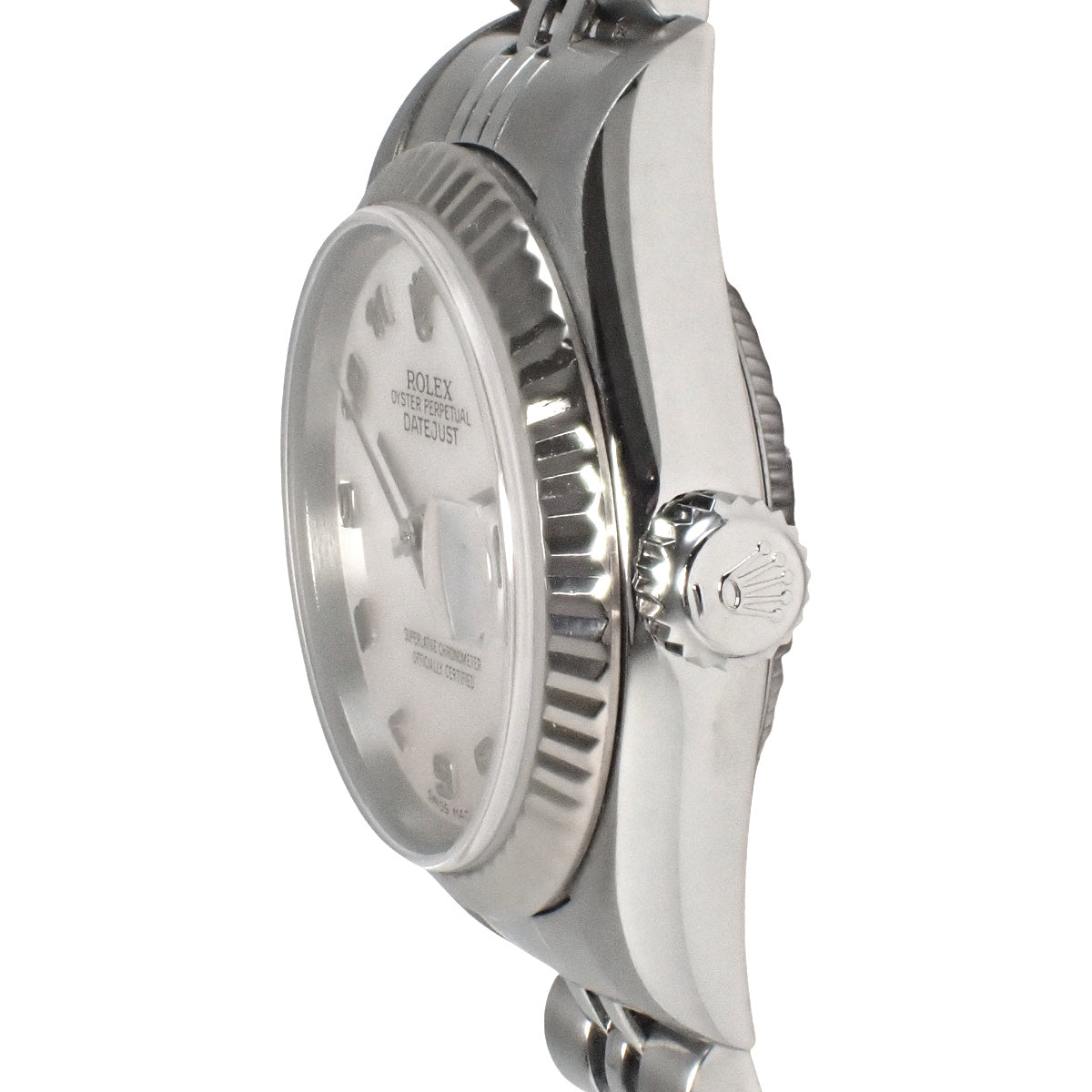 79174NA Datejust WG/SS F series, automatic winding, purchased April 2005, pink shell.