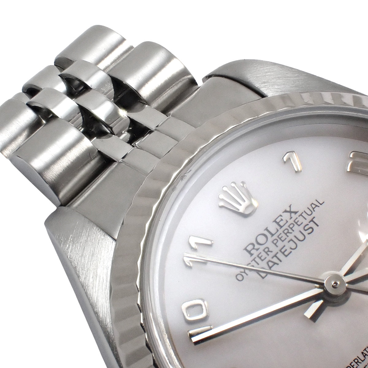 79174NA Datejust WG/SS F series, automatic winding, purchased April 2005, pink shell.