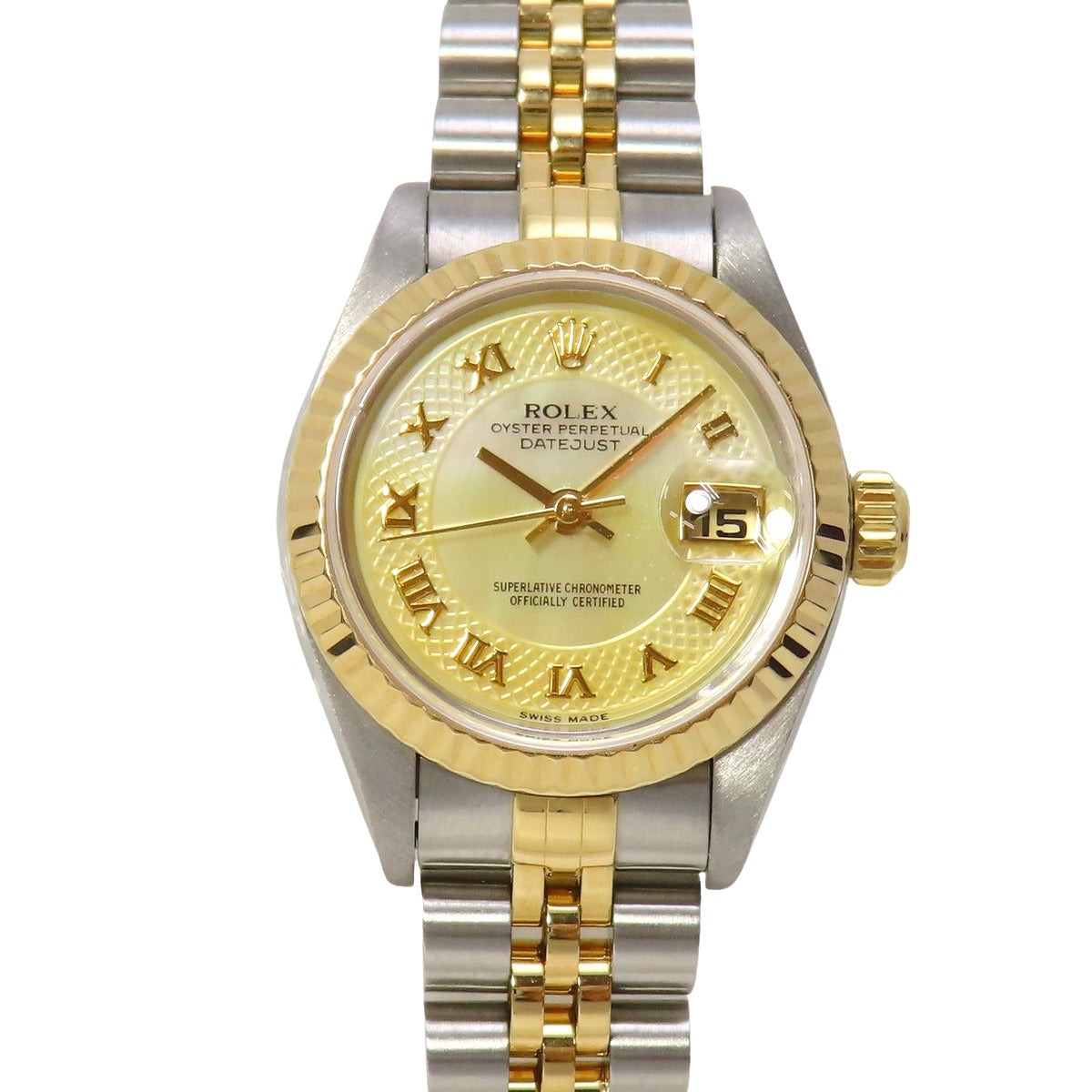 デイトジャスト 79173NRD YG/SS A番 イエローシェル文字盤 自動巻き レディース