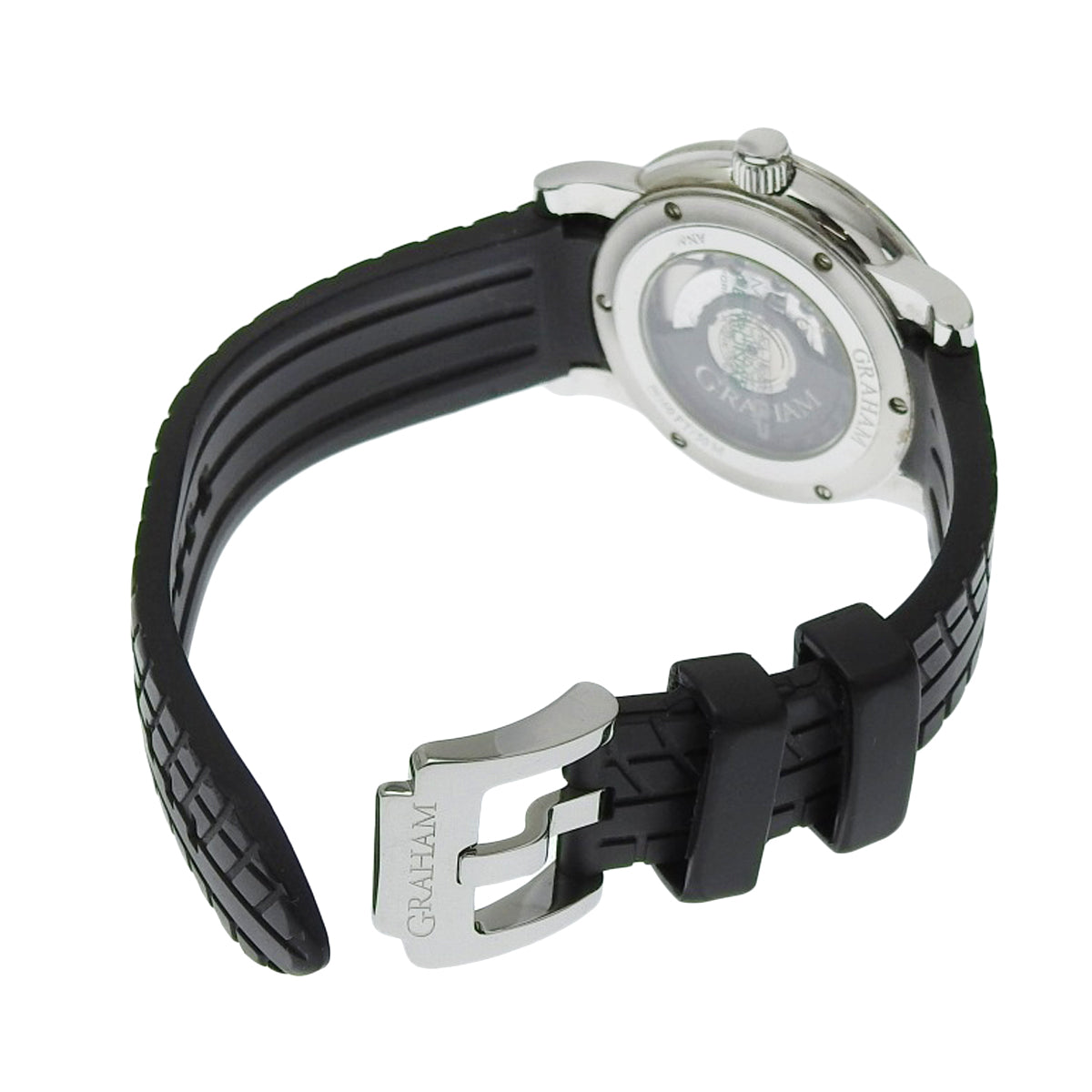 梅赛德斯GP时区2MECS.B03A不锈钢/橡胶黑色碳纤维表盘自动男士腕表