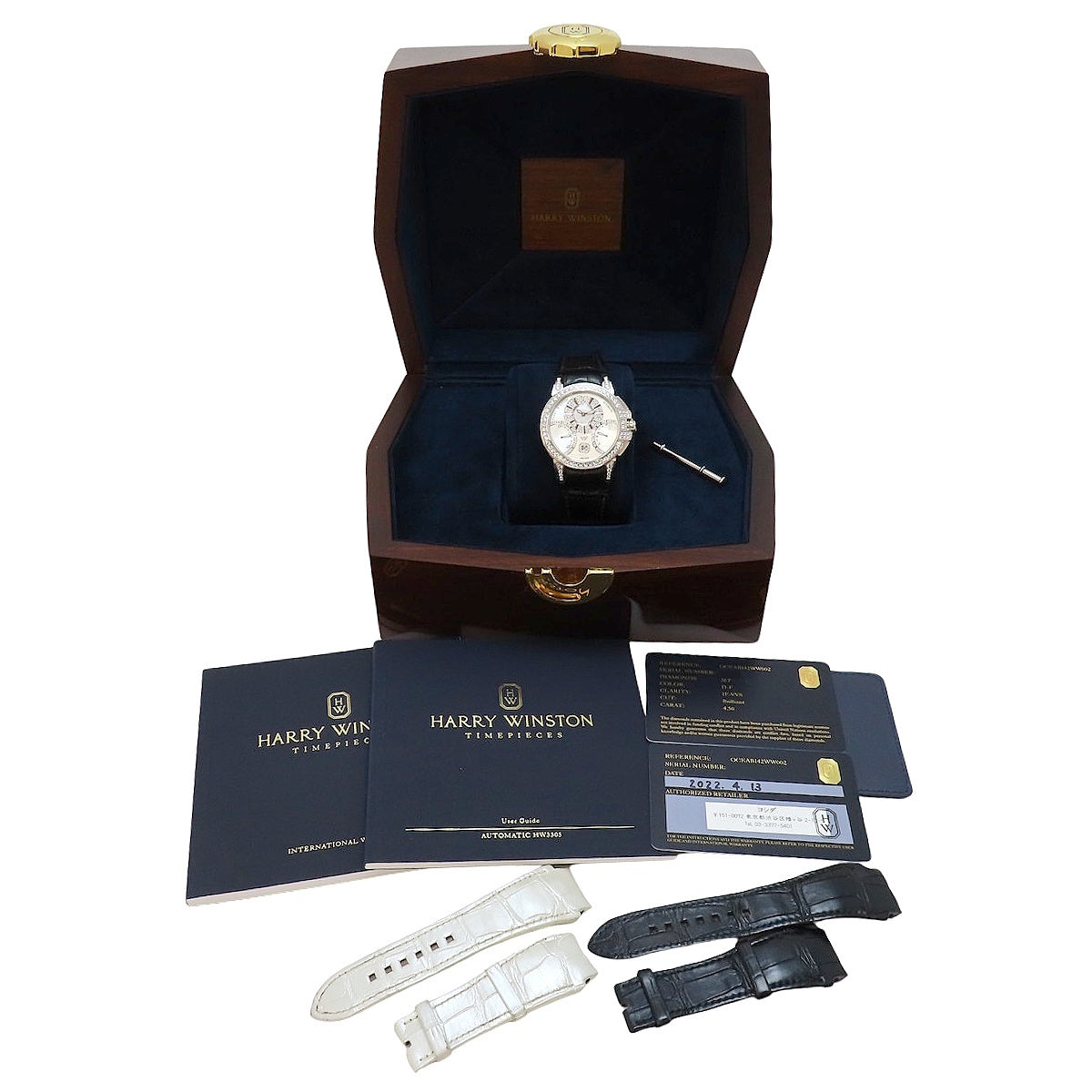 Ocean By Retrograde Automatic OCEABI42WW002 WG/Leather Automatic White