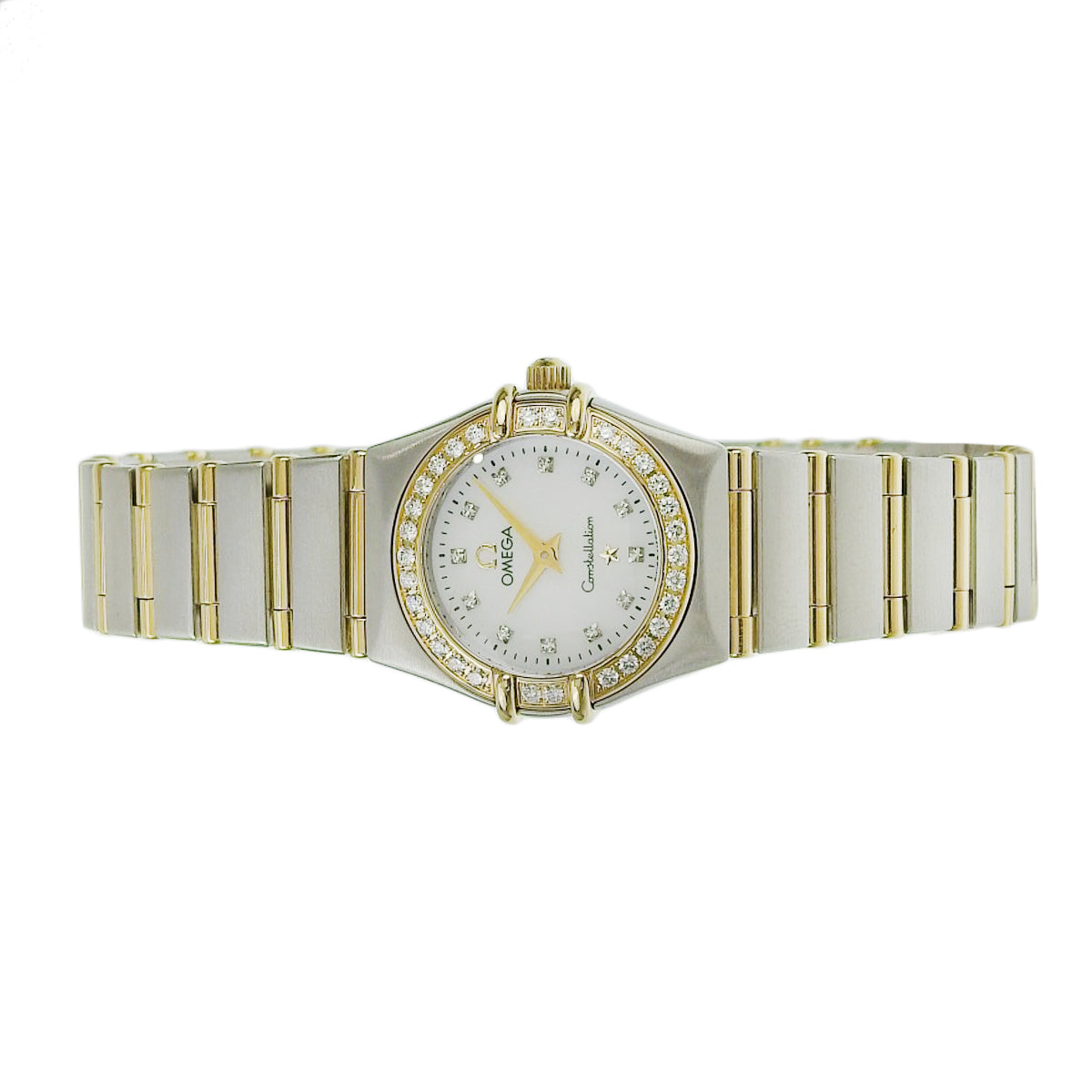 コンステレーション 1267.75.00 YG/SS シェル文字盤 ホワイト クオーツ レディース