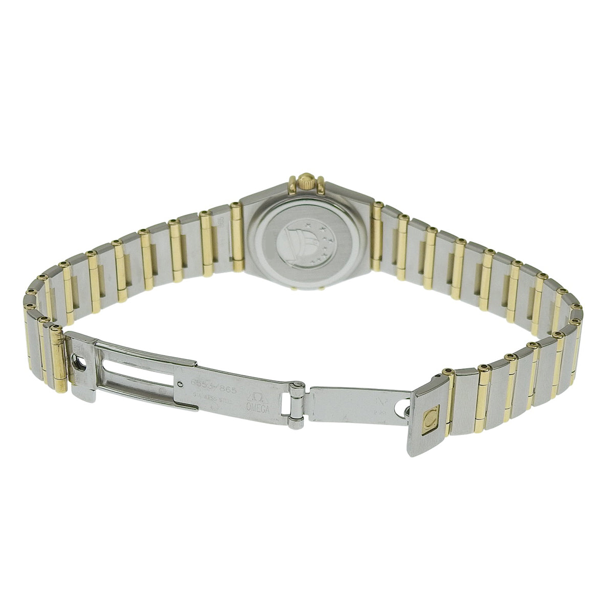 コンステレーション 1267.75.00 YG/SS シェル文字盤 ホワイト クオーツ レディース