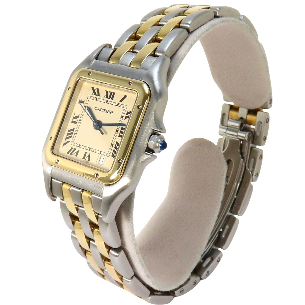 Panthère MM 2排链条 YG/SS 石英 象牙白