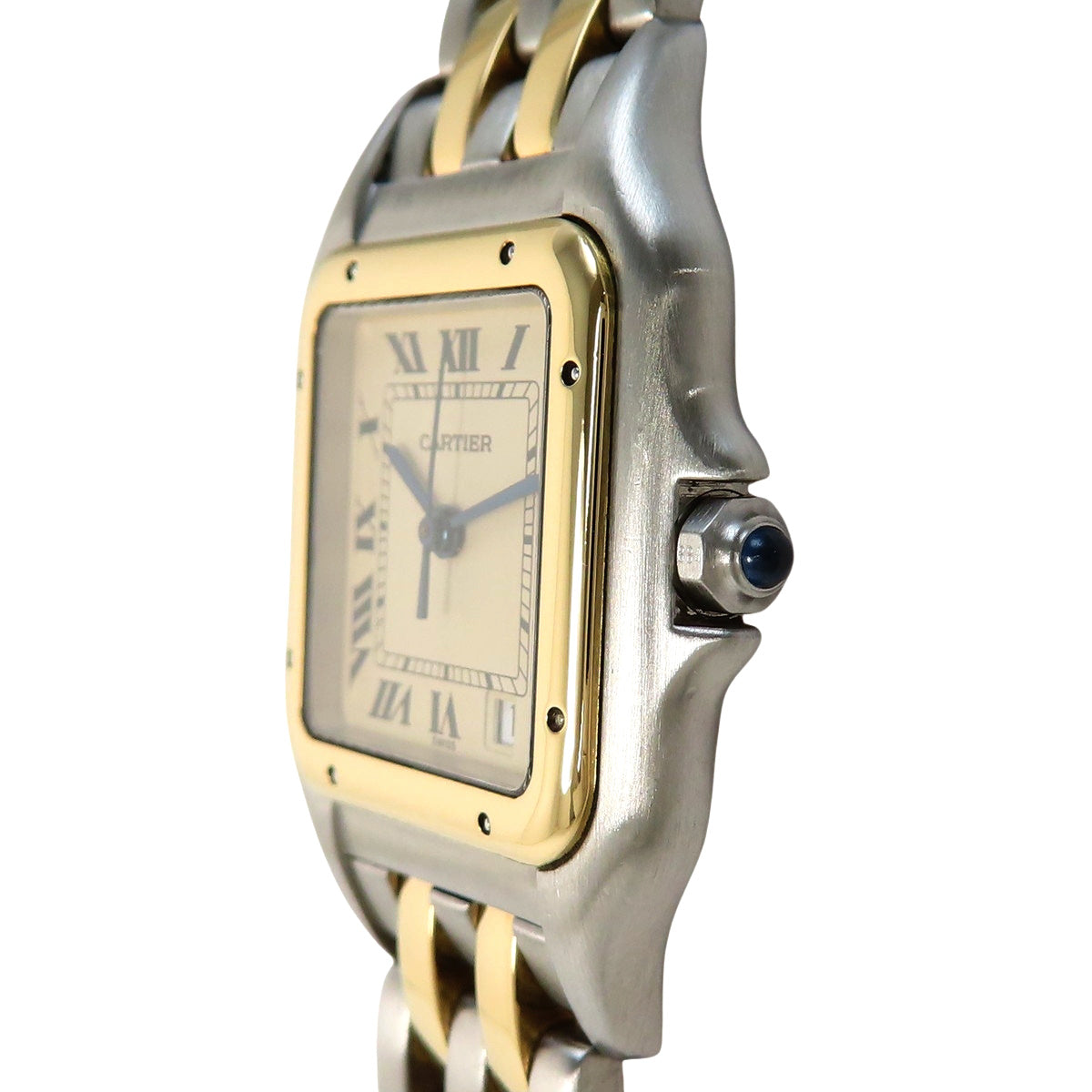 パンテールMM 2ロウ YG/SS クオーツ アイボリー