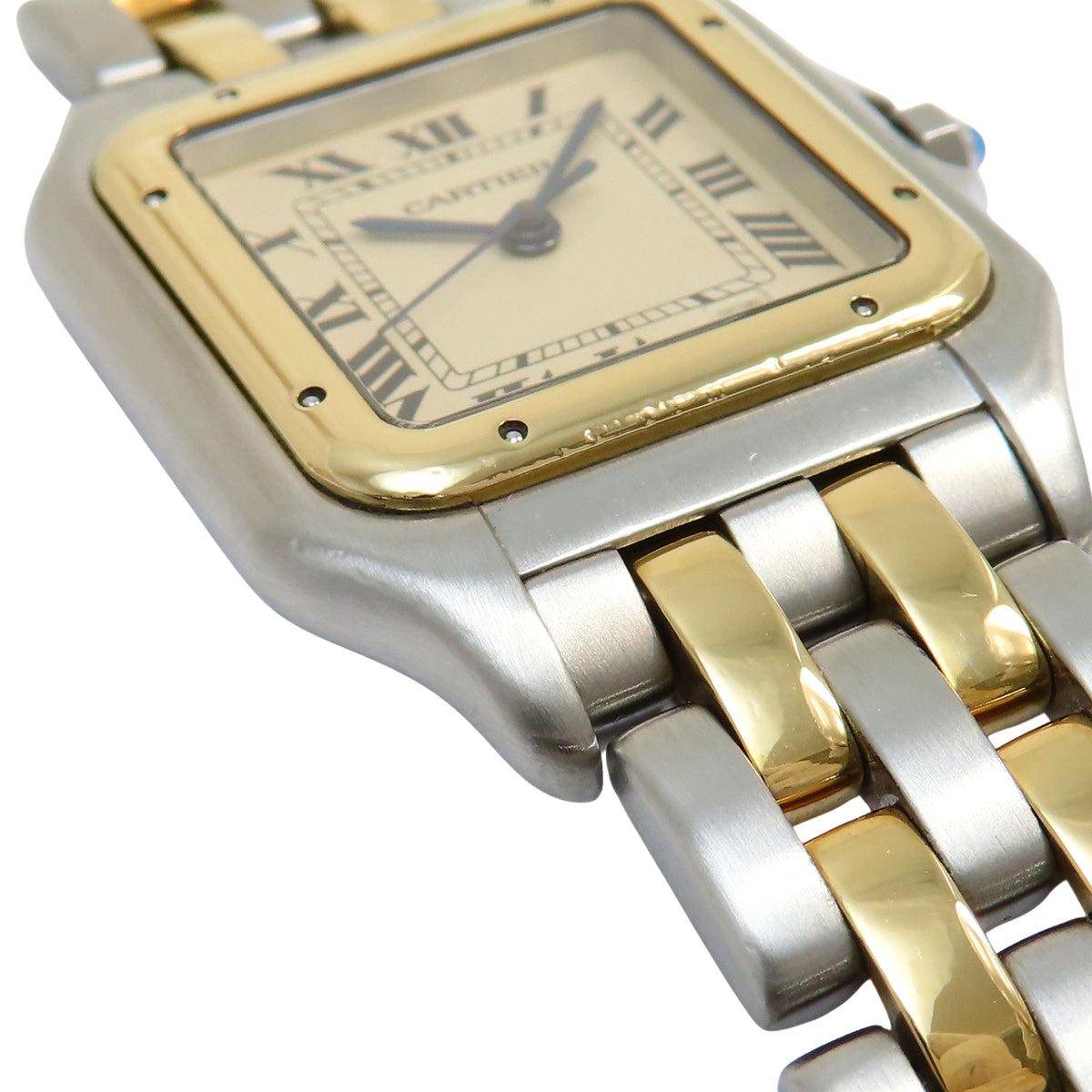 パンテールMM 2ロウ YG/SS クオーツ アイボリー