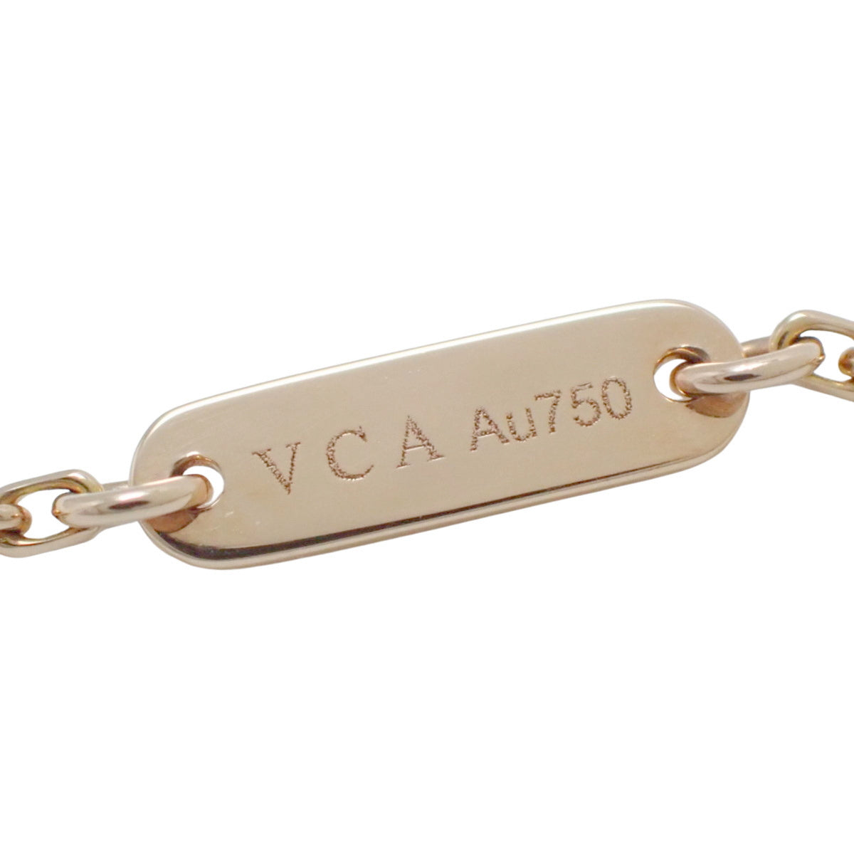 Vintage Alhambra Pendant in Pink Sable and Diamond, 18K Pink Gold, PG, 2015 Christmas Limited Edition