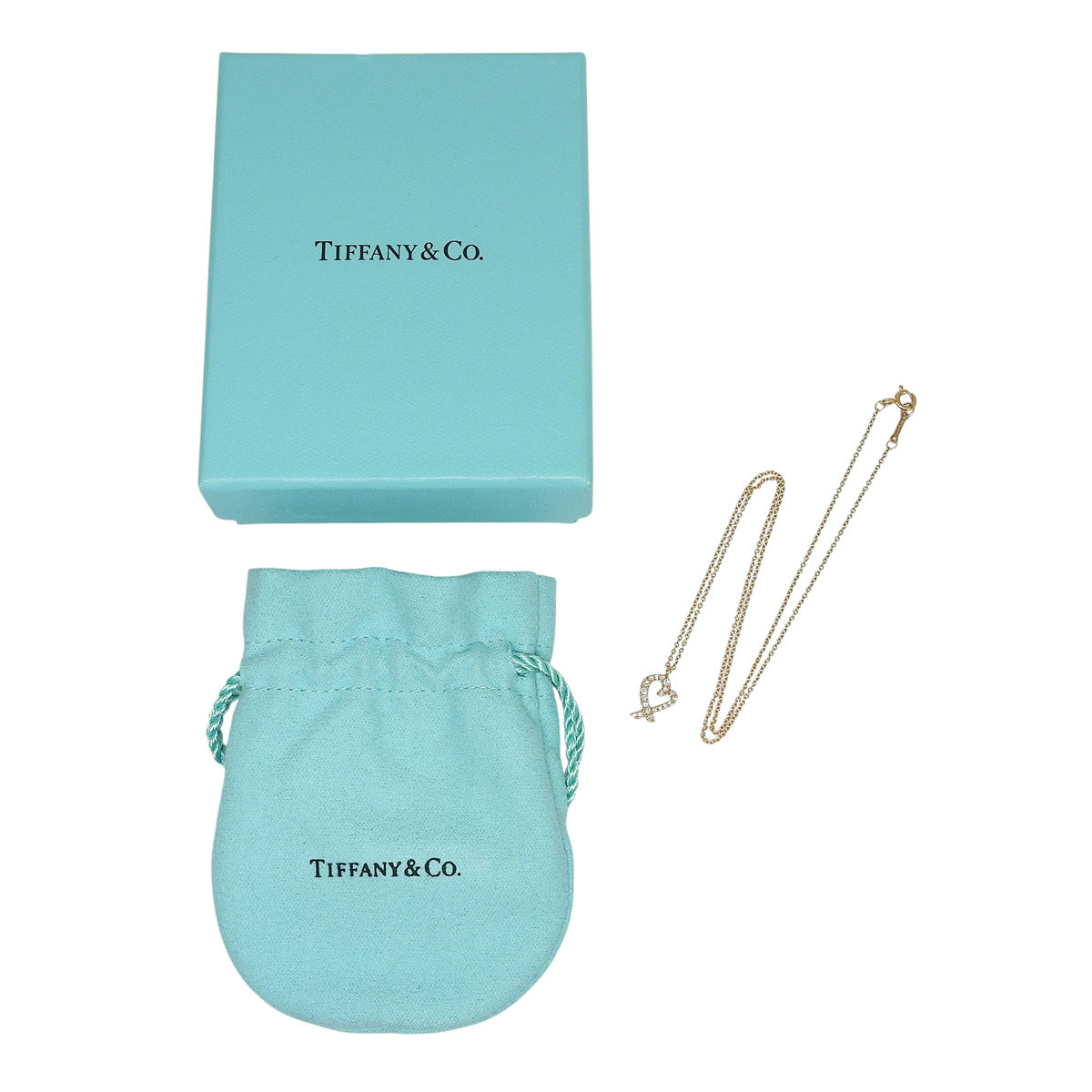 ラビング ハート ペンダント ダイヤモンド K18 ピンクゴールド PG