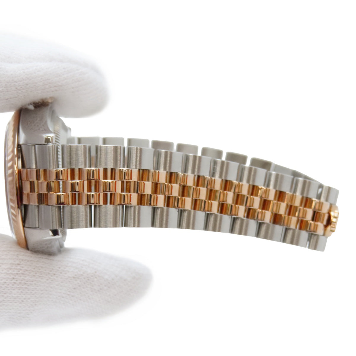 日志型28 279171NG PG/SS 随机编号 白色贝母表盘/10颗钻石 自动上链