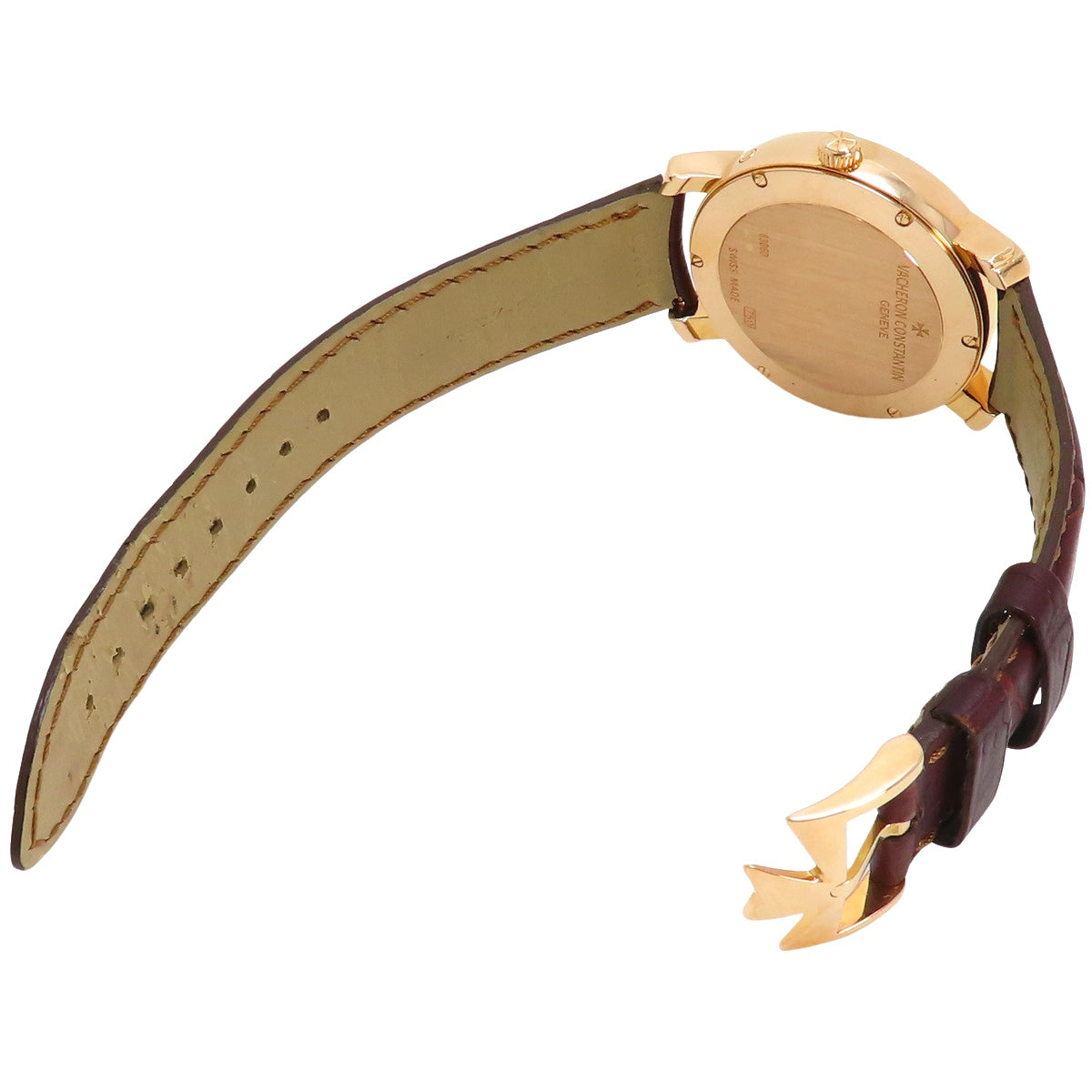 マルタ パワーリザーブ デイト 83060/000R-9288 PG/革 シルバー 手巻き