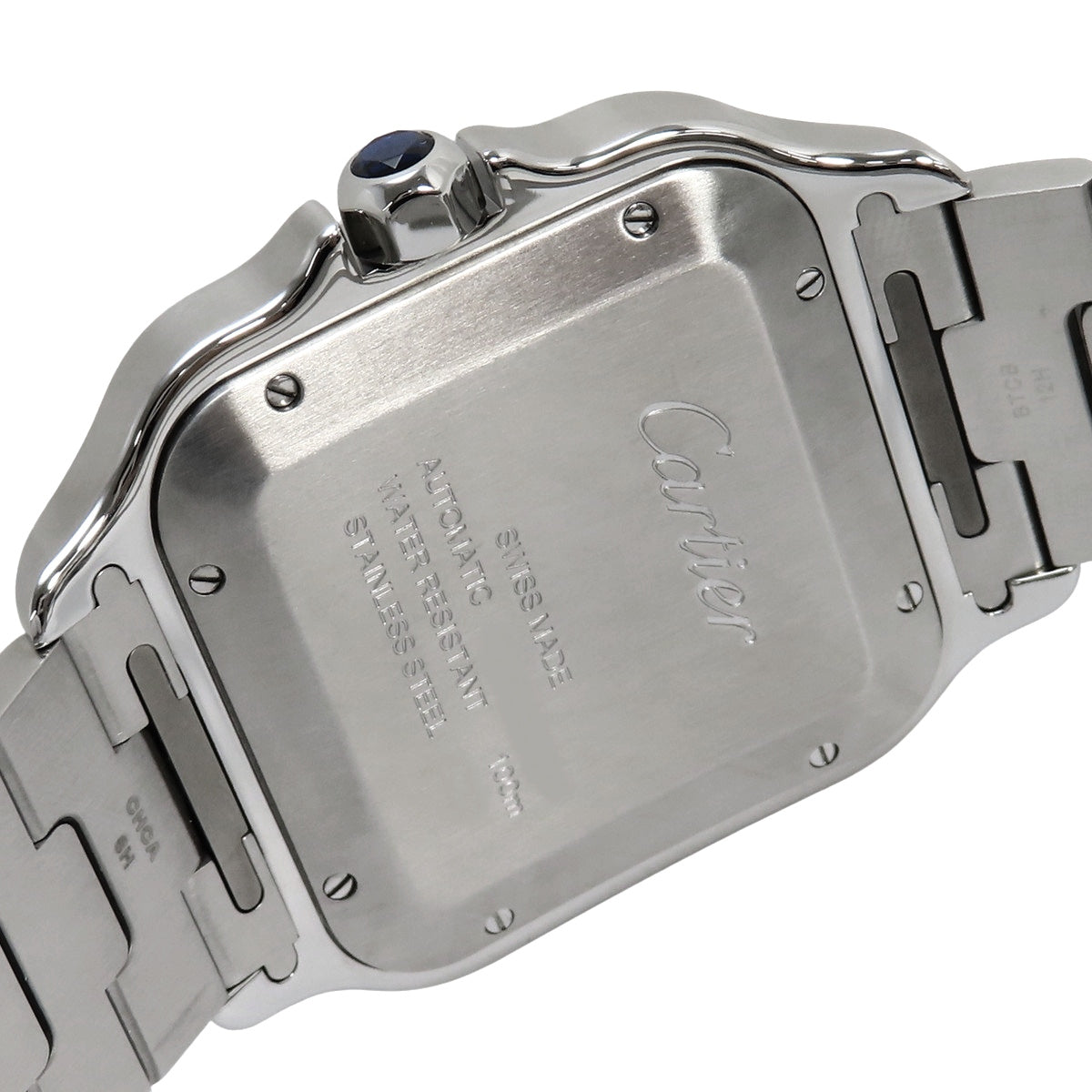 Santos de Cartier LM WSSA0030 Stainless Steel Automatic Watch, Blue, Purchased in April 2022