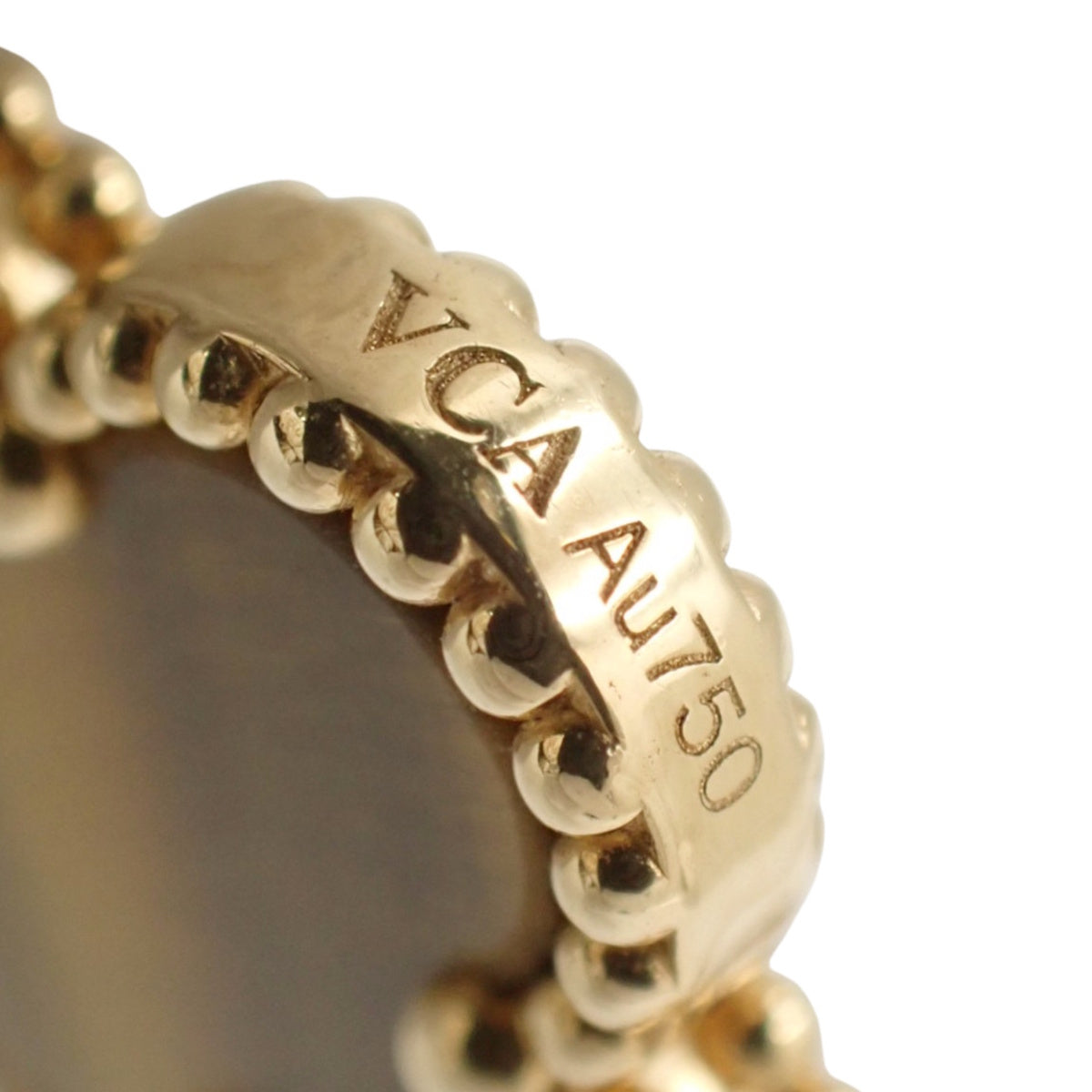 Vintage Alhambra 长款项链 20个图案 虎眼石 18K 黄金 YG