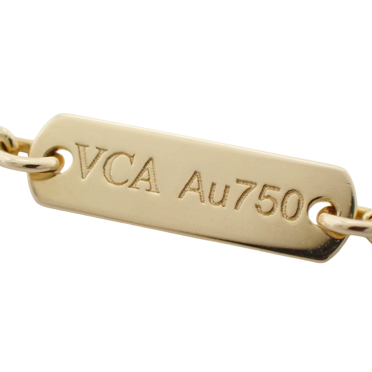 Vintage Alhambra pendant with carnelian and 18K yellow gold (YG)