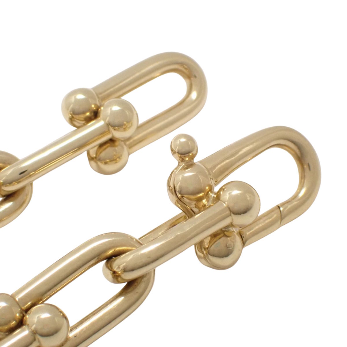 ハードウェア リンク ブレスレット イエローゴールド K18YG 21.5g