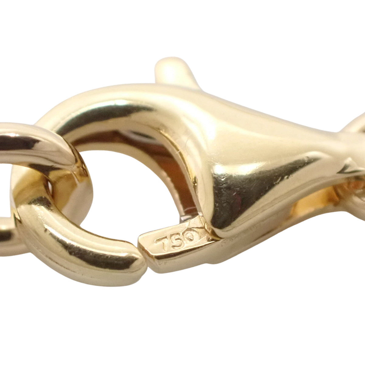 复古 Alhambra 长项链,20 种图案,珍珠母,18K 黄金,YG,配饰,珠宝,花卉图案