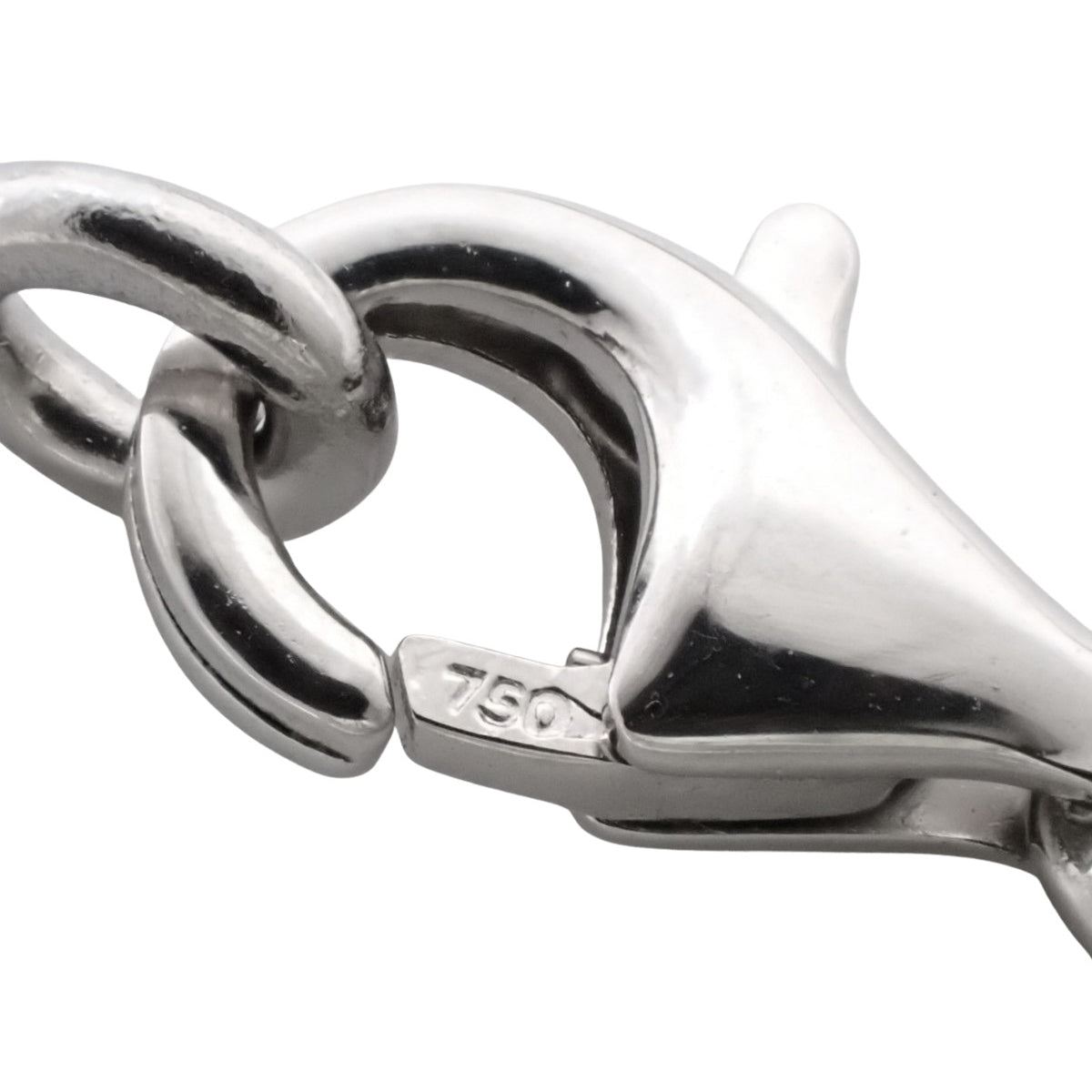 复古 Alhambra 长项链,20 个图案,玉髓,18K 白金,白金