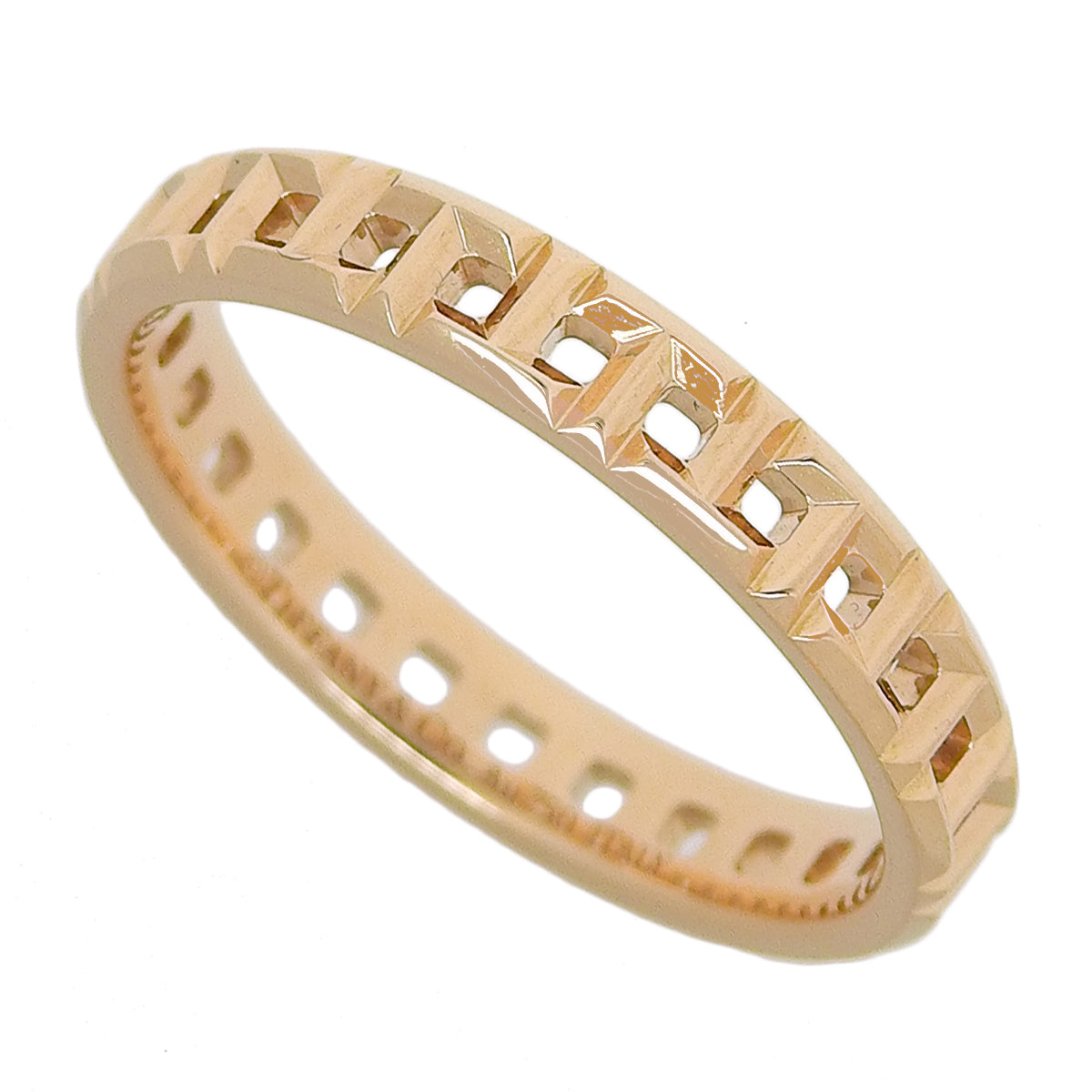 真窄款戒指 粉金 K18PG