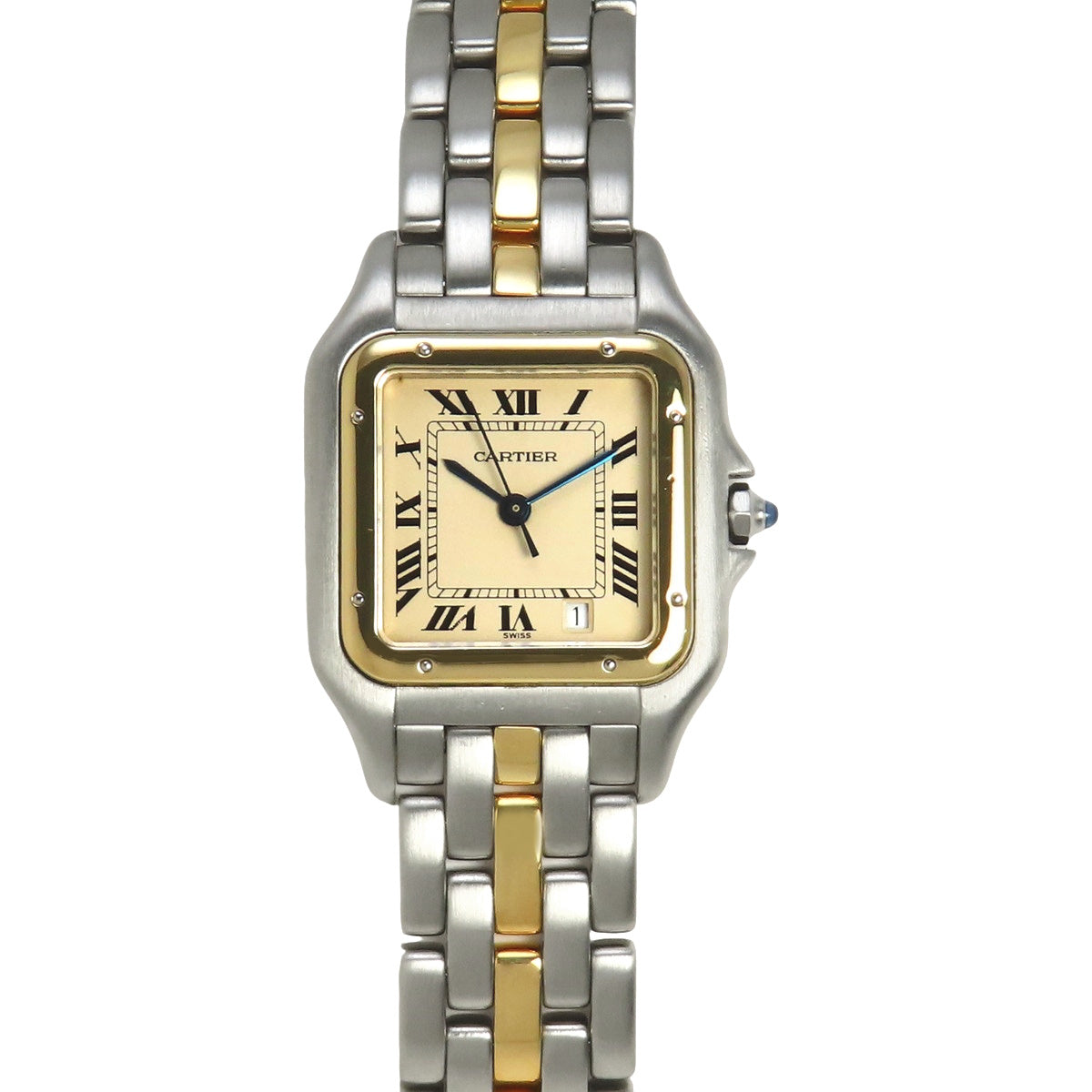 パンテールMM 1ロウ YG/SS クオーツ シルバー