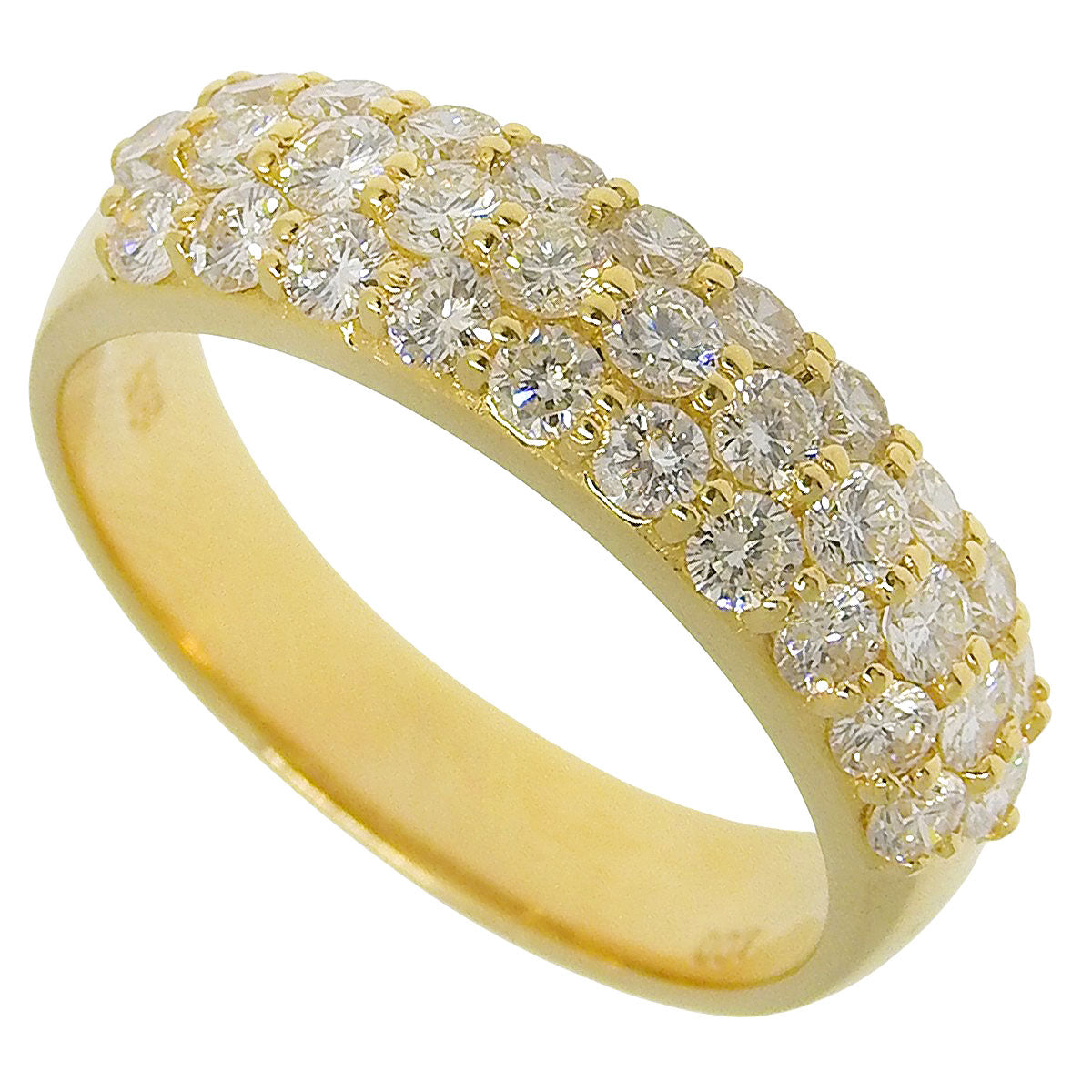 Diamond ring D1.00 K18YG 4.9g