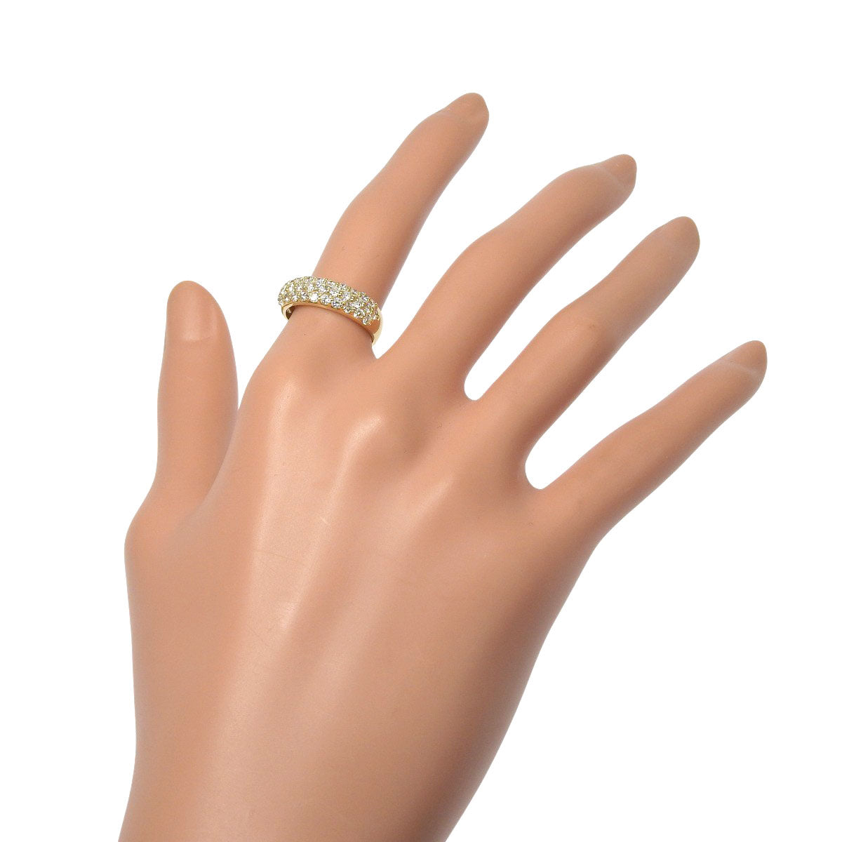 Diamond ring D1.00 K18YG 4.9g