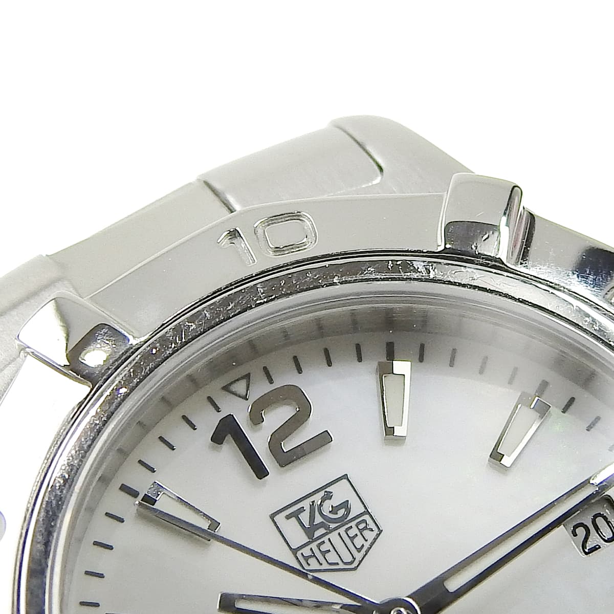 アクアレーサー WAF1414 SS シェル文字盤 ホワイト クオーツ レディース