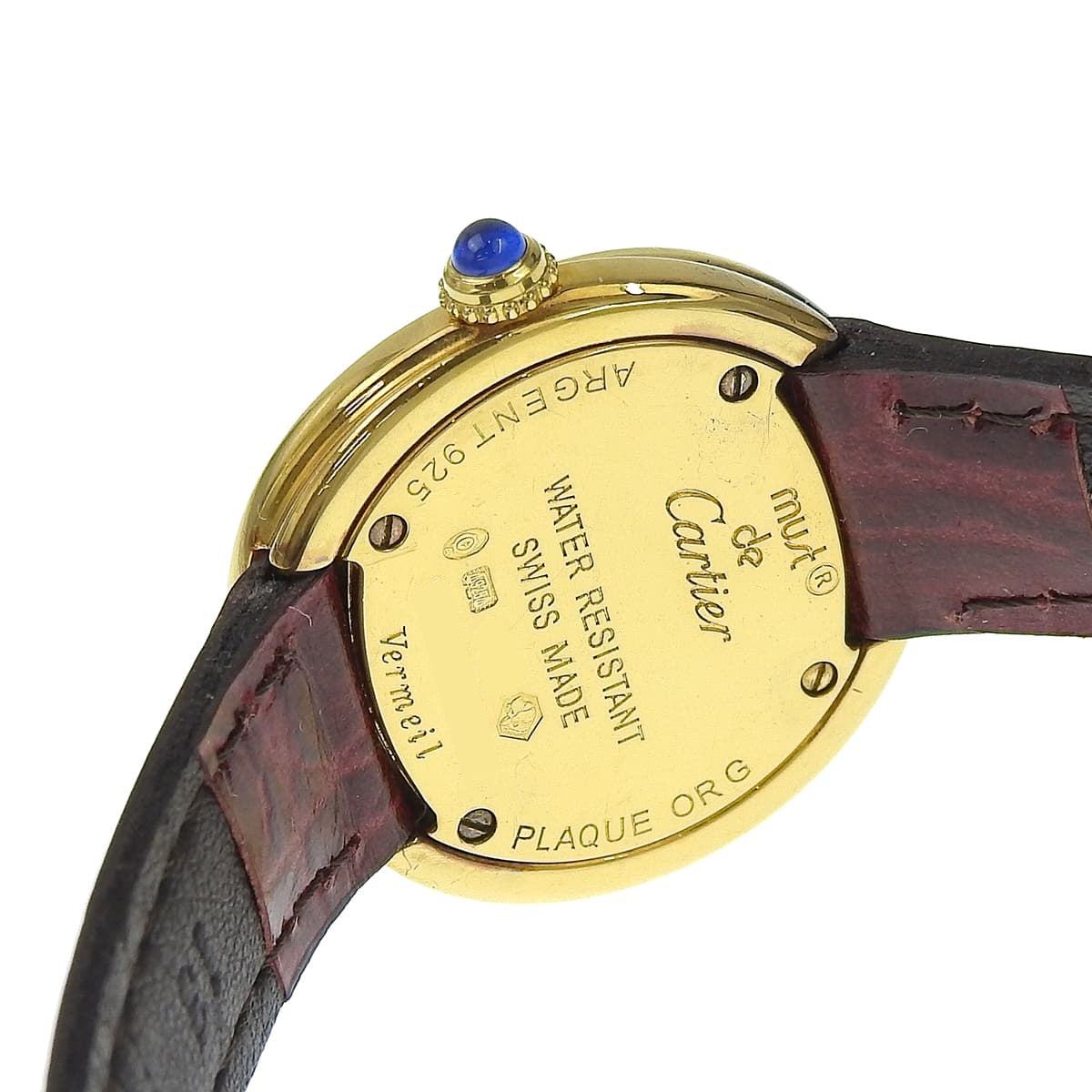 Must Trinity Vermeil W1010744 GP 白色石英女士腕表