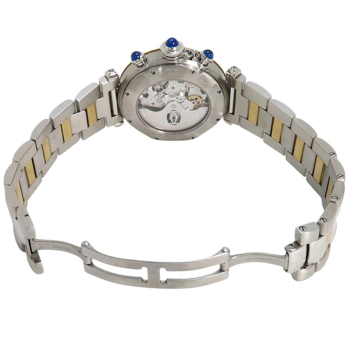 W31036T6 パシャ38 クロノグラフ YG/SS 自動巻き アイボリー