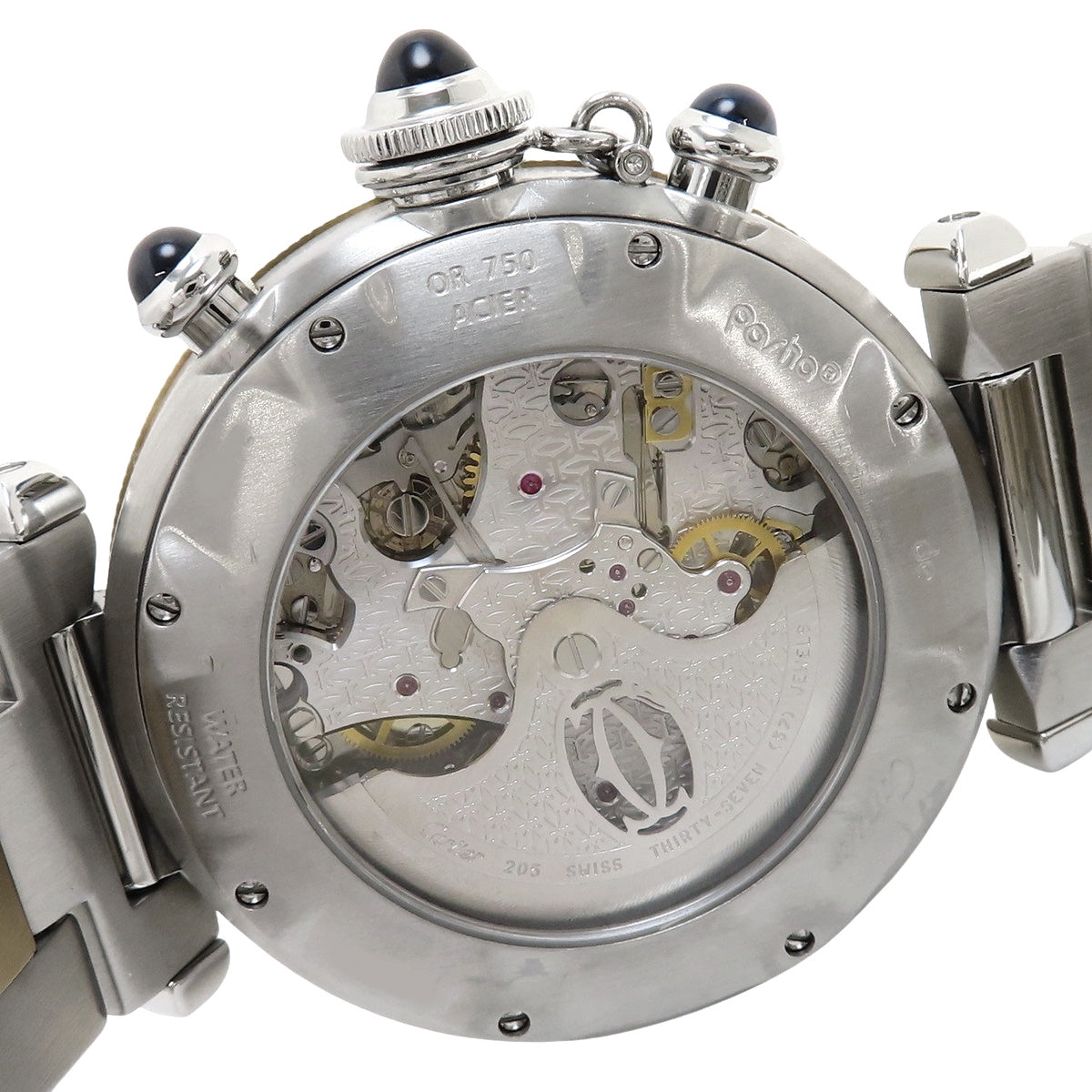 W31036T6 パシャ38 クロノグラフ YG/SS 自動巻き アイボリー