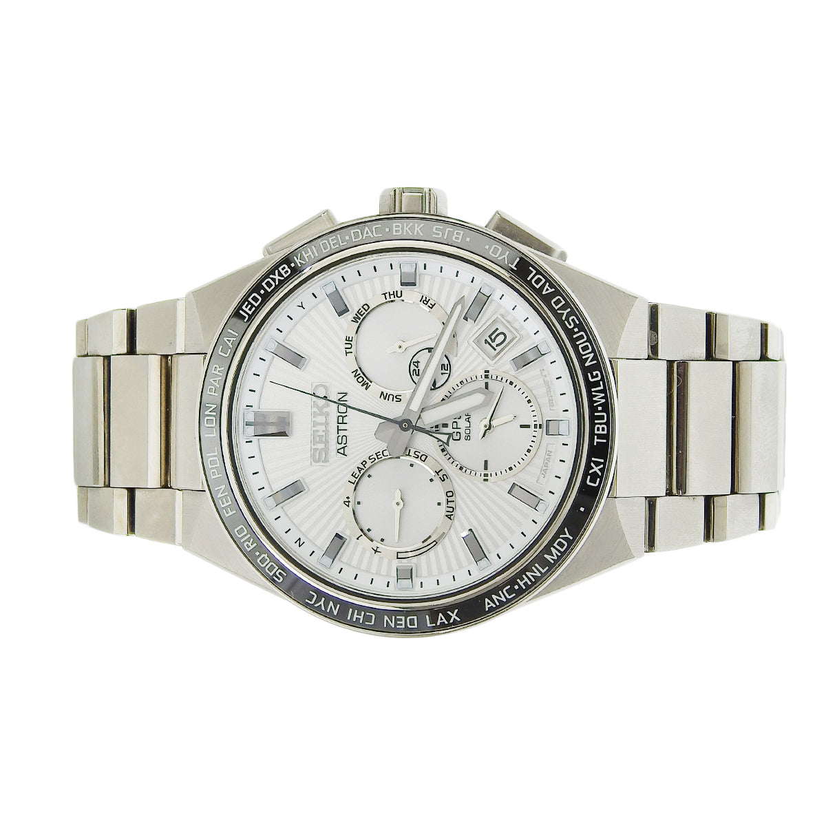 Astron SBXC117 TI Silver Solar Men's Watch