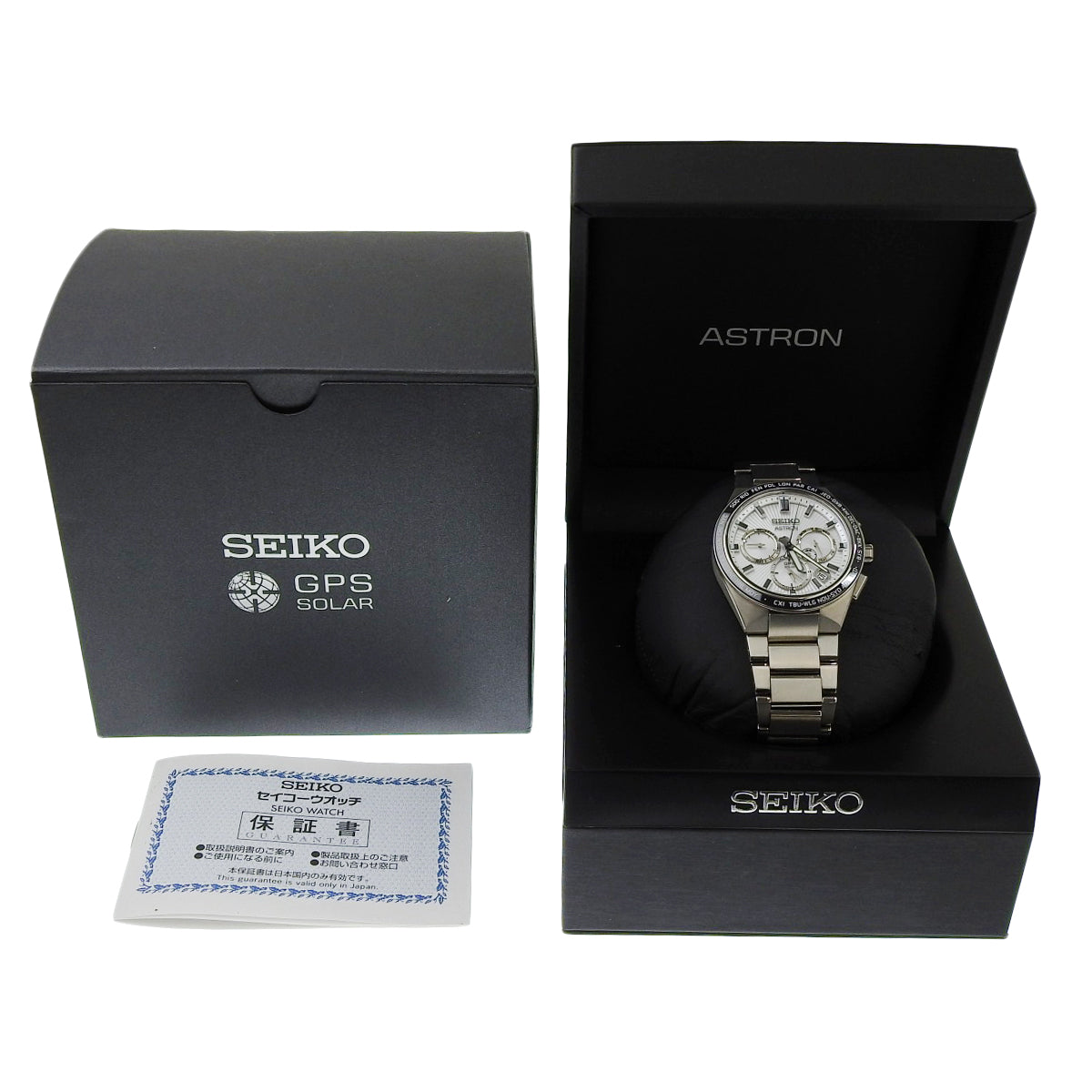Astron SBXC117 TI 银色太阳能男士手表