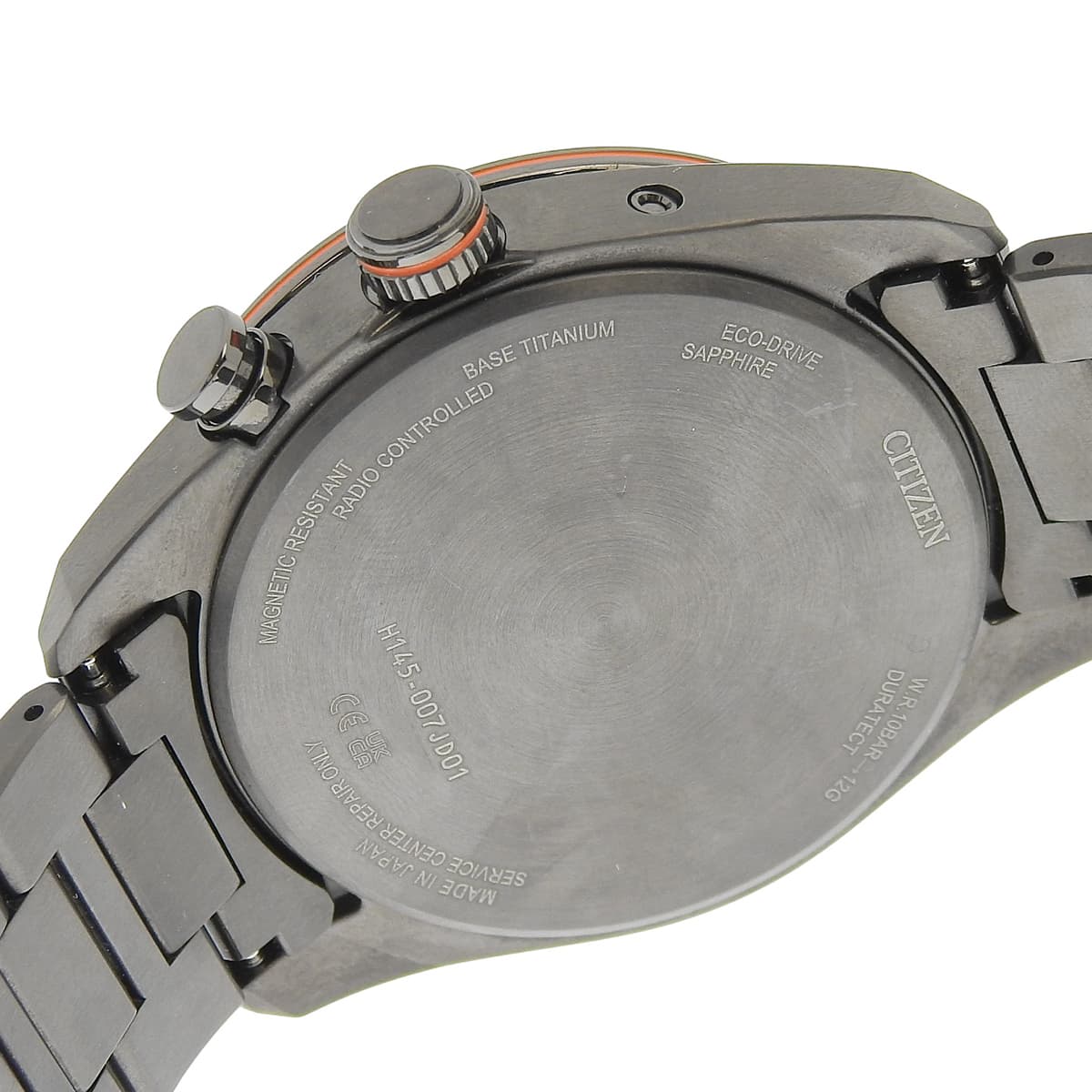 Attesa H145-007JD01/CB0286-61E TI Black Radio-Controlled Watch Men's