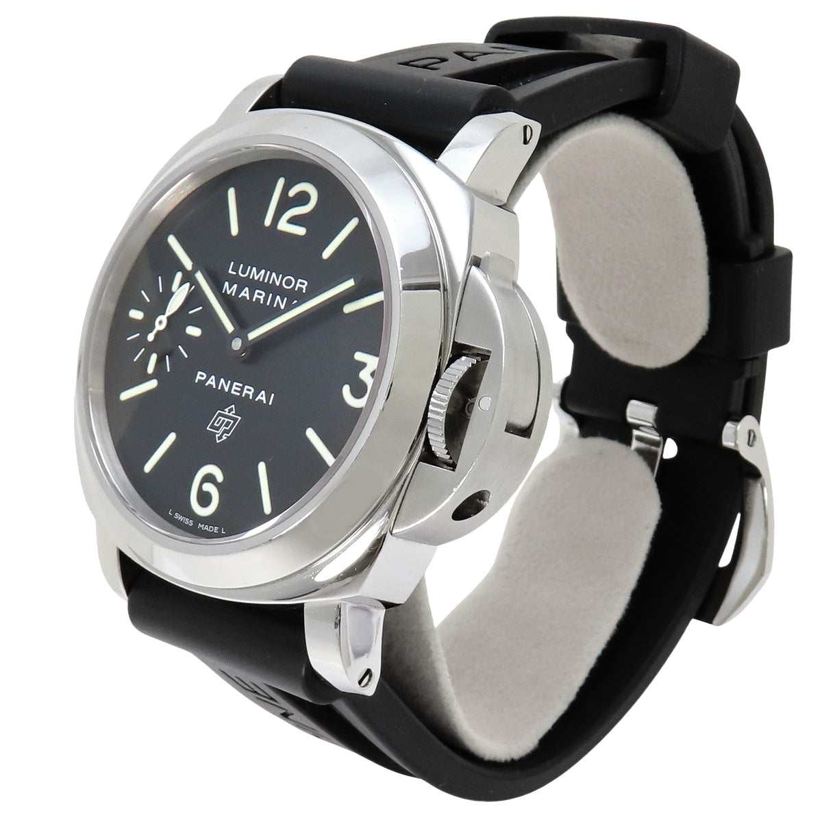 PAM0005 Luminor Marina Logo SS/Rubber Automatic Black