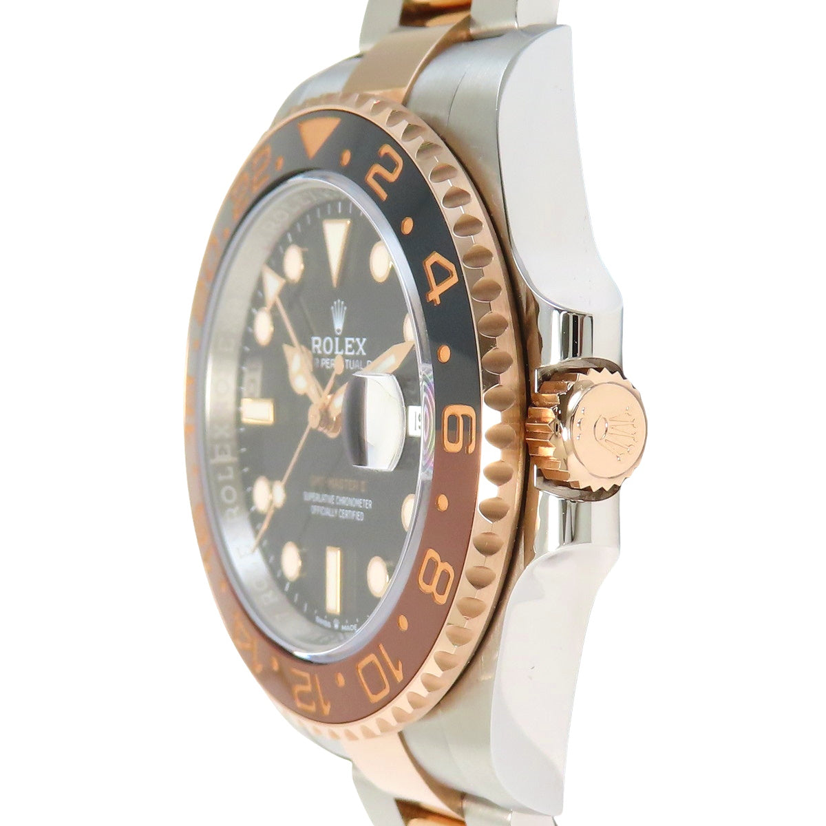 126711CHNR GMT-Master II 玫瑰金×精钢 随机编号 自动上链 黑色