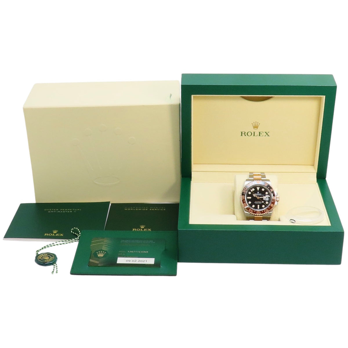 126711CHNR GMT-Master II 玫瑰金×精钢 随机编号 自动上链 黑色