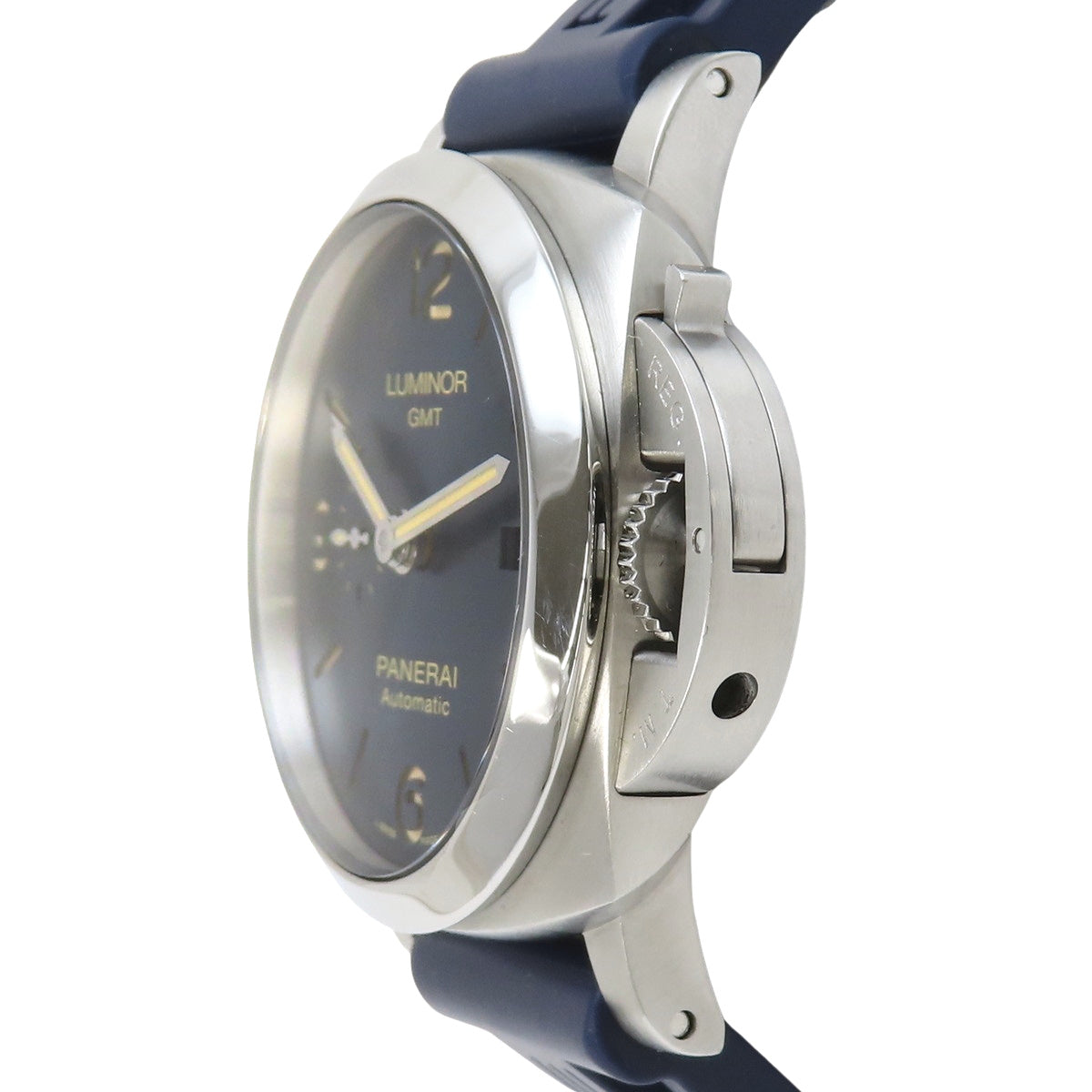 PAM01033 ルミノール GMT ラバー×SS 自動巻き ブルー