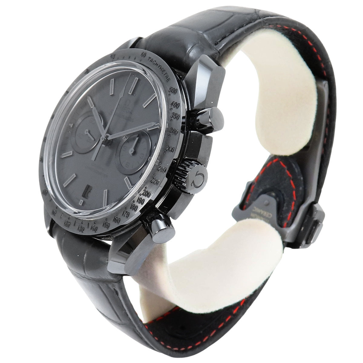 311.92.44.51.01.005 Speedmaster Dark Side of the Moon, Alligator strap x Ceramic bezel, Automatic, Black