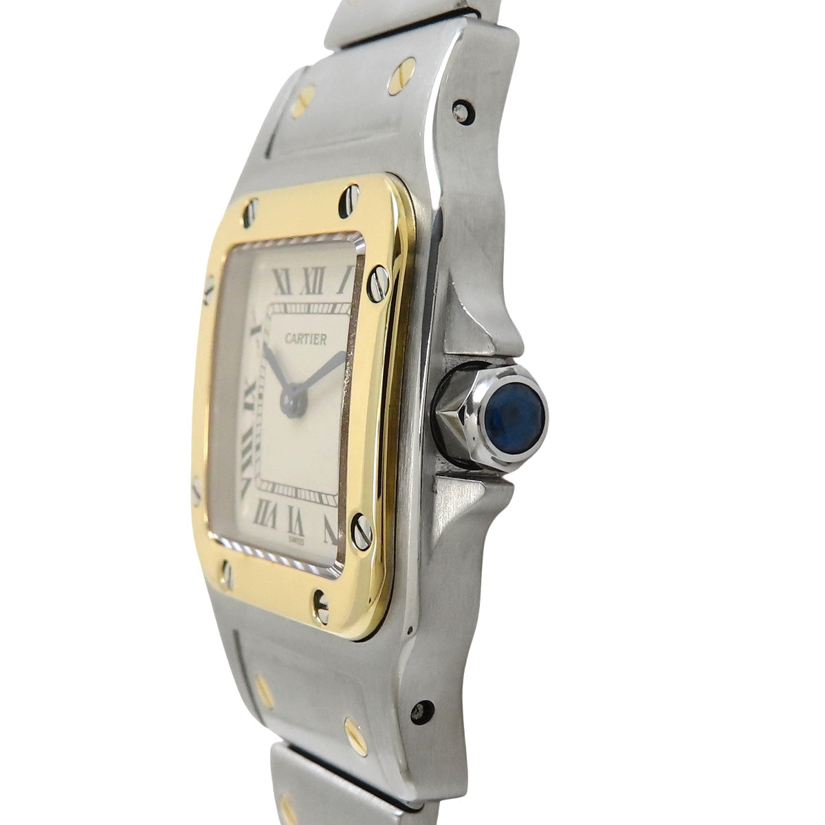 W20012C4 桑托斯-杜蒙腕表 SM 18K黄金/精钢 石英 白色