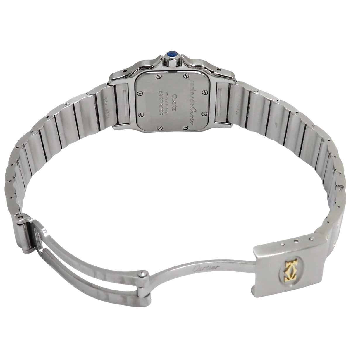 W20012C4 桑托斯-杜蒙腕表 SM 18K黄金/精钢 石英 白色