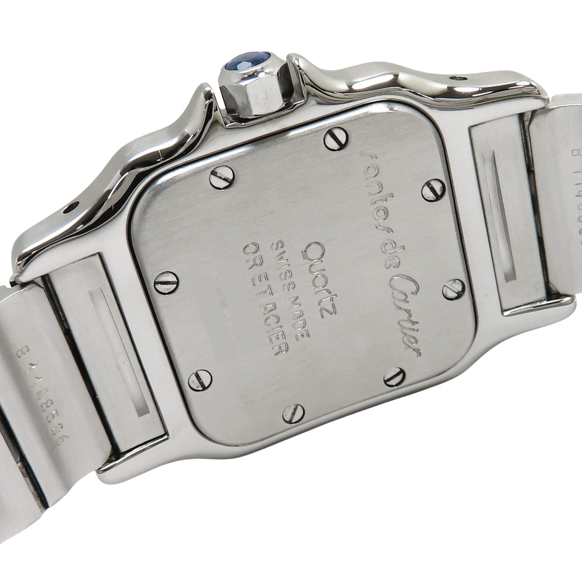 W20012C4 桑托斯-杜蒙腕表 SM 18K黄金/精钢 石英 白色