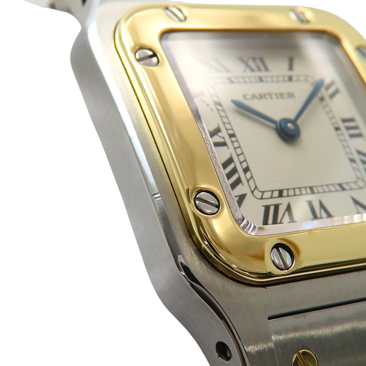 W20012C4 桑托斯-杜蒙腕表 SM 18K黄金/精钢 石英 白色