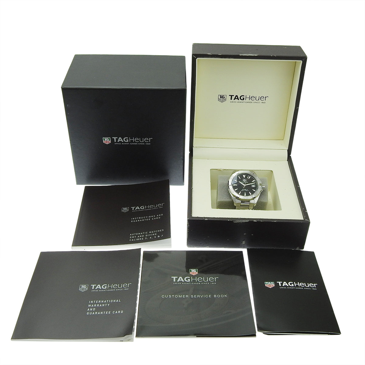 Aquaracer WAY2110.BA0928 SS Black Automatic Men's Watch