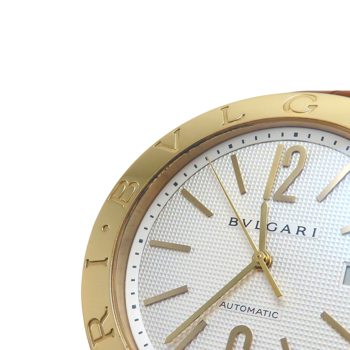 宝格丽(Bulgari)Bulgari Bulgari BB42GL AUTO YG/皮革 银色 自动腕表