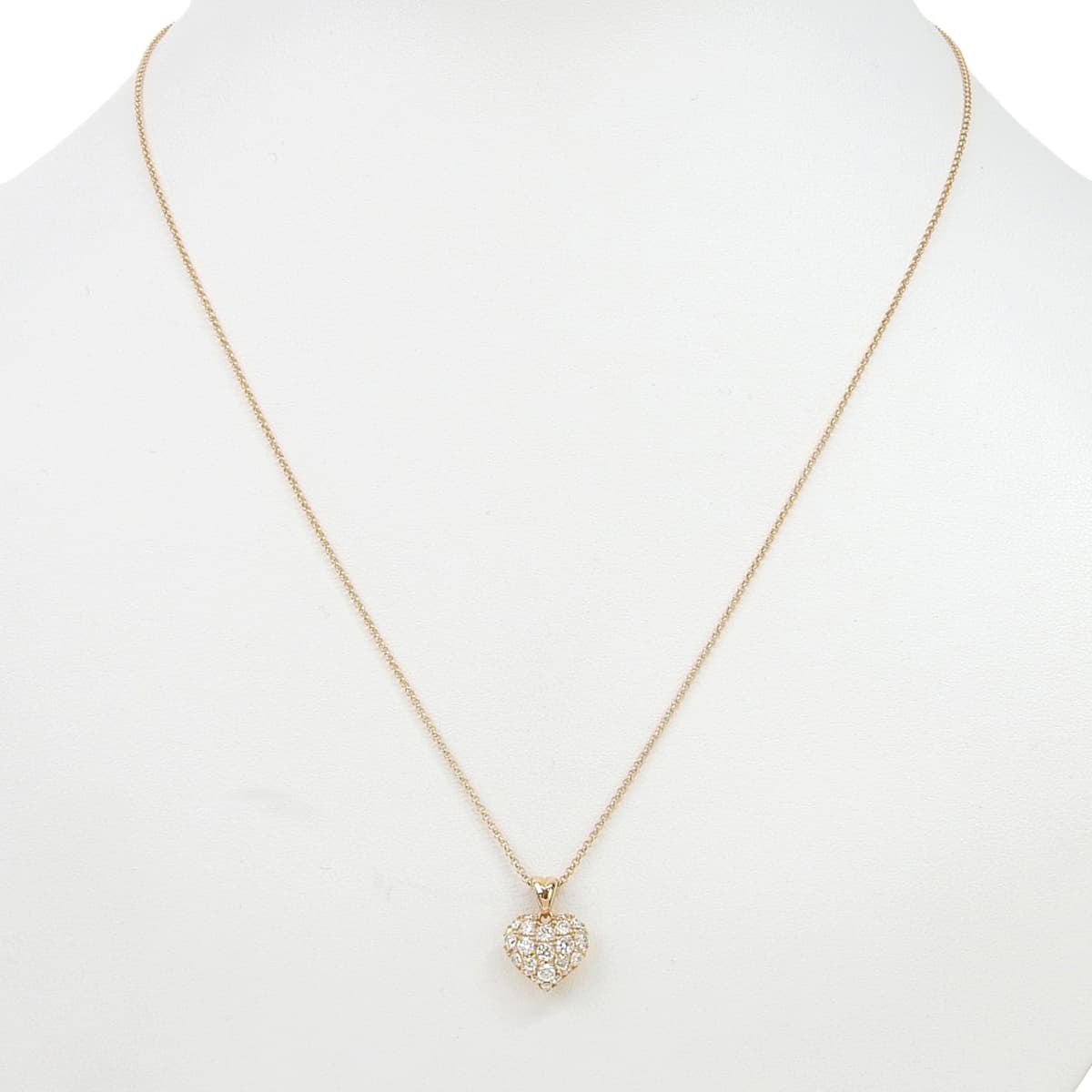 Heart Diamond Necklace D0.50 Pink Gold K18PG