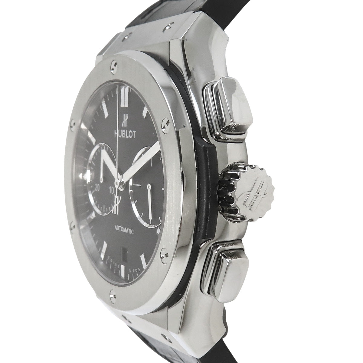 521.NX.1171.LR 经典融合计时腕表 钛金属/鳄鱼皮 自动上链 黑色