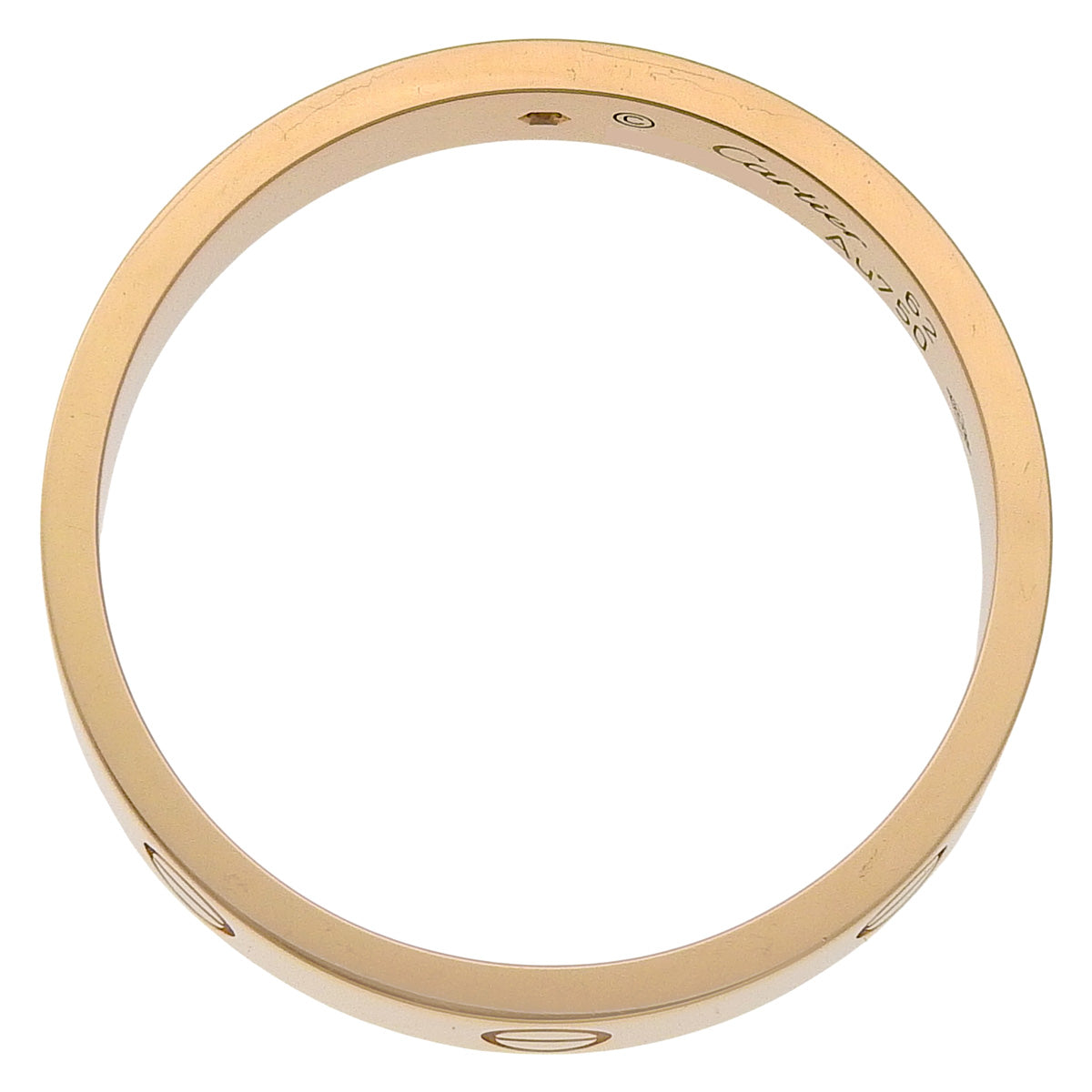 LOVE Ring, Small Model, 1 Diamond, Pink Gold, 18K Gold