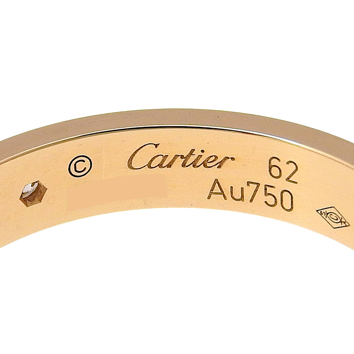 LOVE Ring, Small Model, 1 Diamond, Pink Gold, 18K Gold