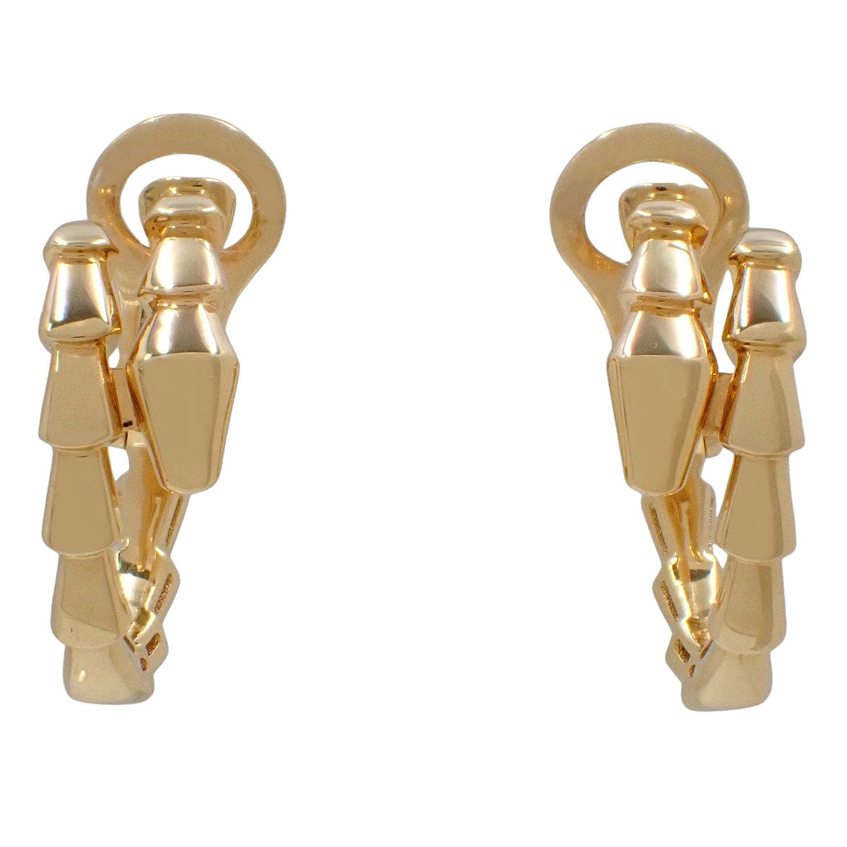 Serpenti Viper Earrings in 18K Yellow Gold