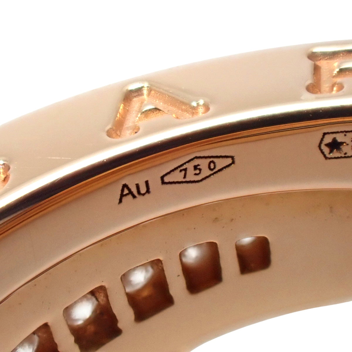 B.zero1 传奇戒指 钻石粉金 K18PG